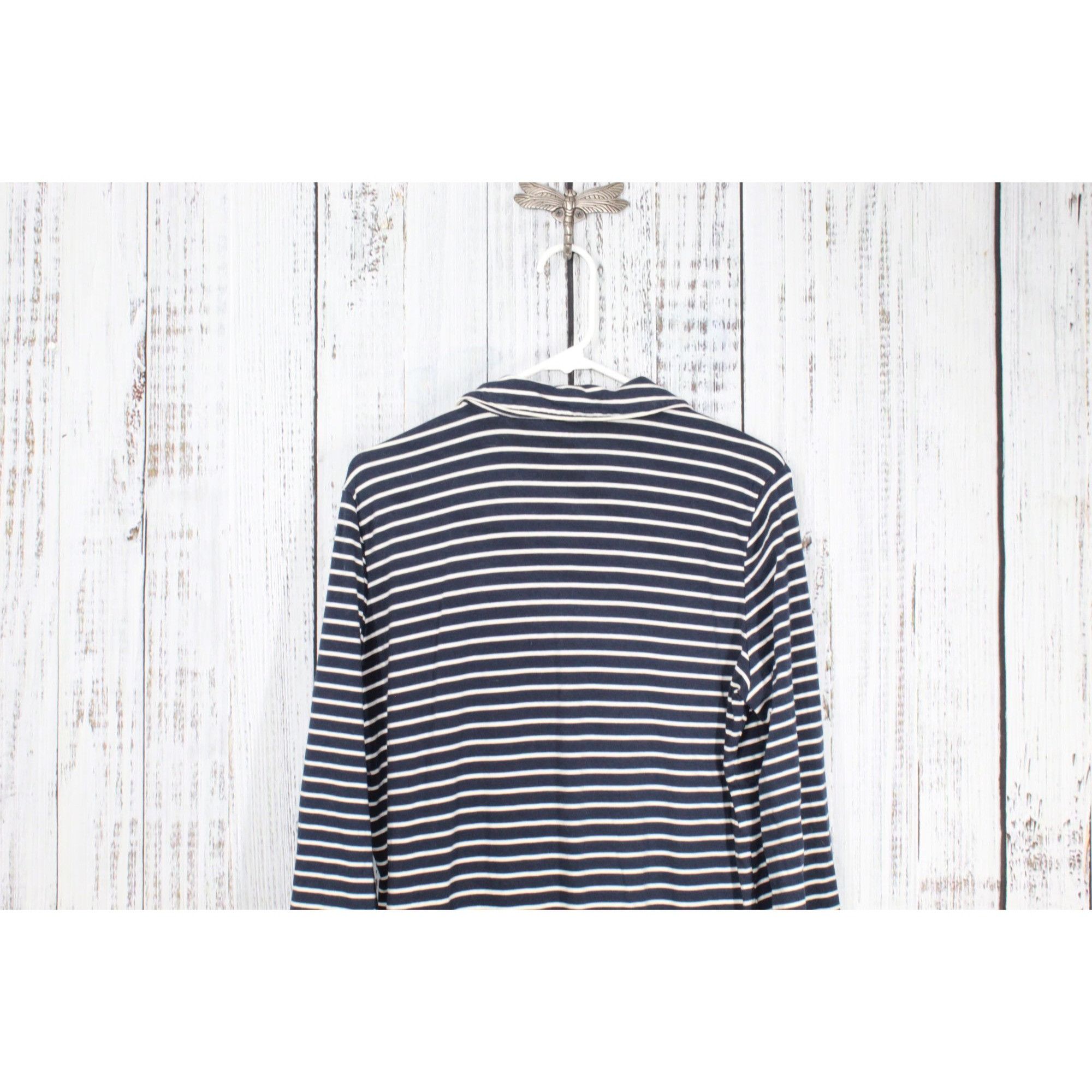 L.L. Bean LL Bean Super Soft Shrink Free Button Nightgown Stripe Size L / US 10 / IT 46 - 6 Thumbnail