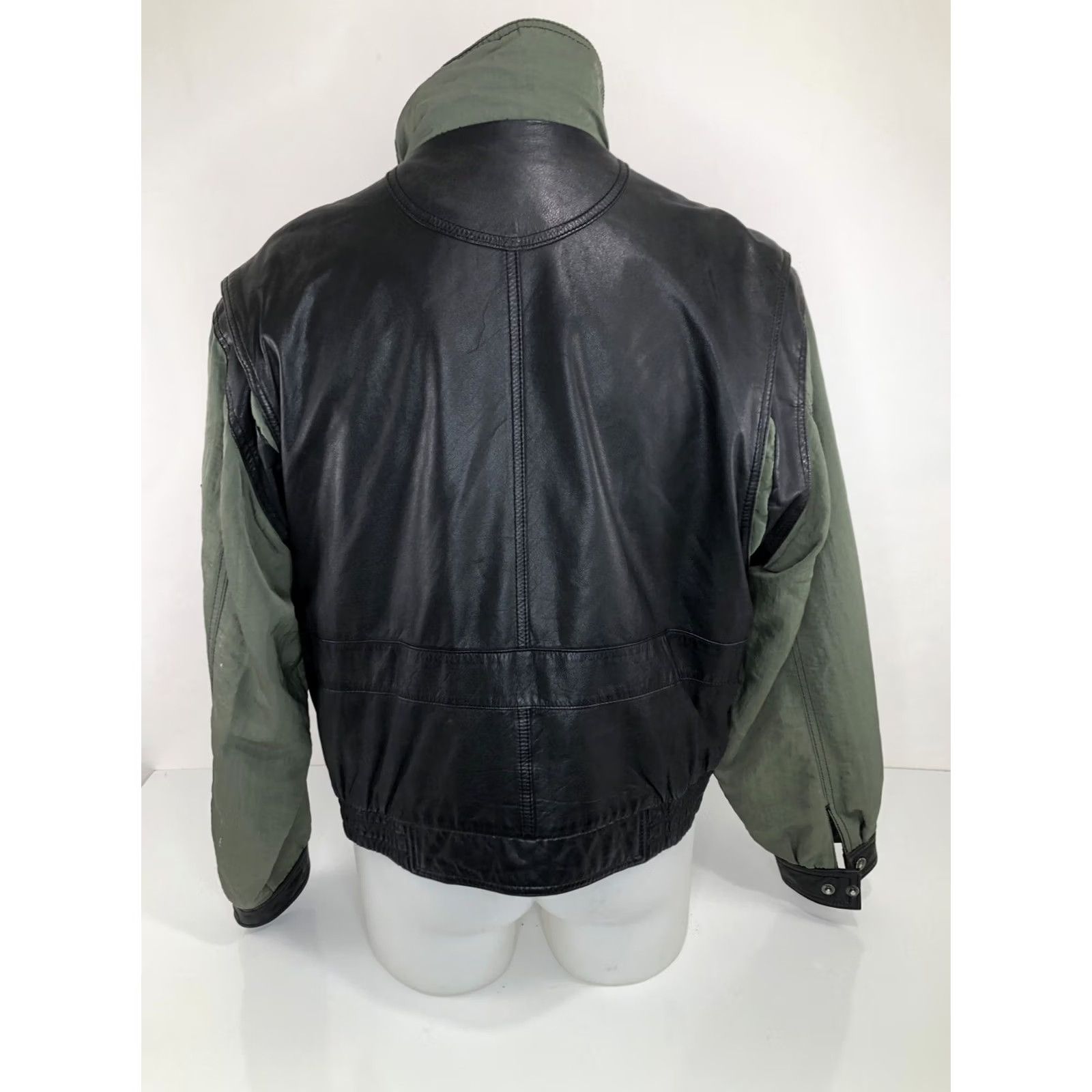 Vintage VINTAGE Fabiani Jacket Mens 46 Brown LEATHER Embossed 90s Logo Bomber Size US S / EU 44-46 / 1 - 5 Thumbnail