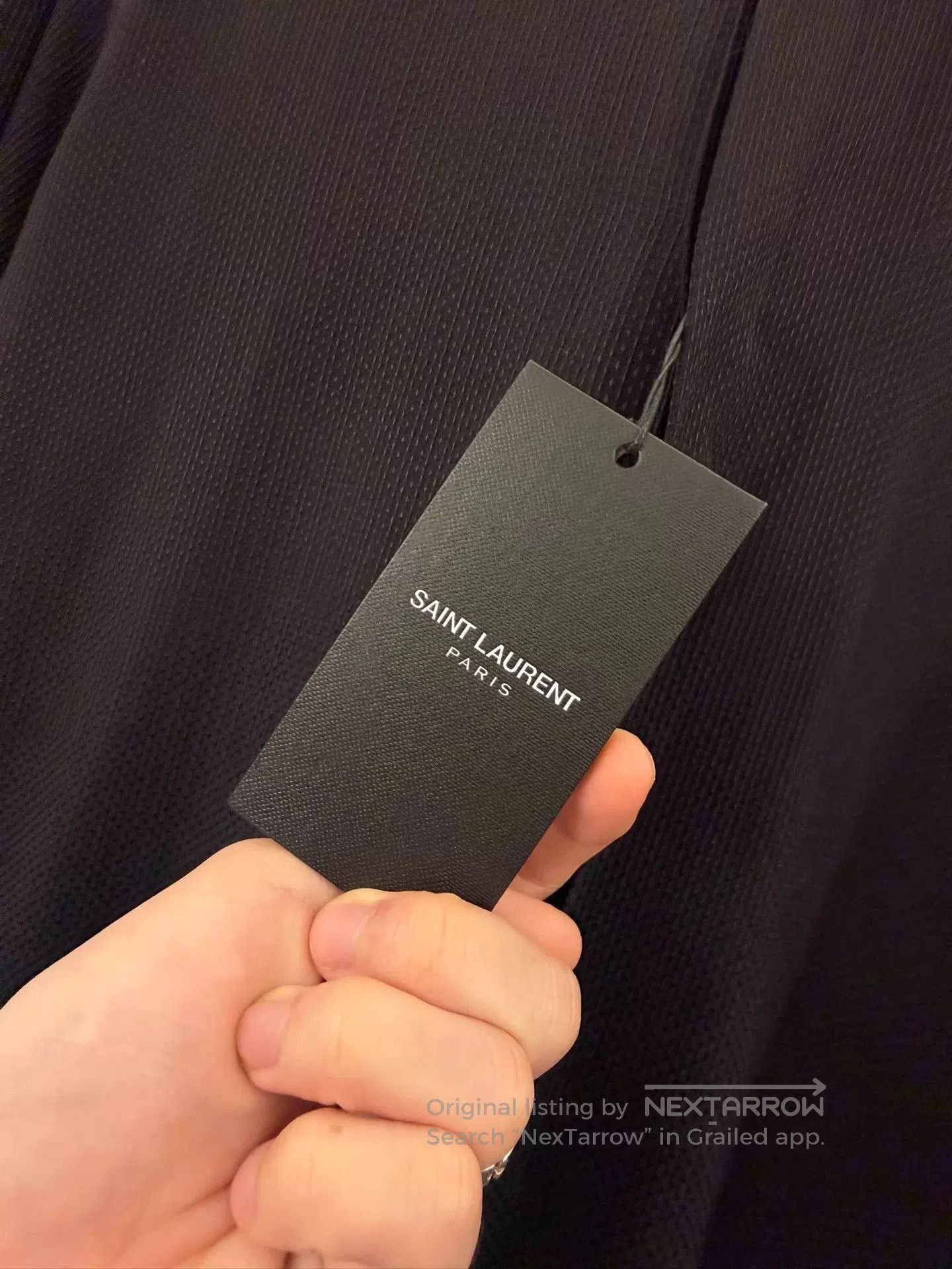Saint Laurent Paris Black Long. Size US M / EU 48-50 / 2 - 8 Thumbnail