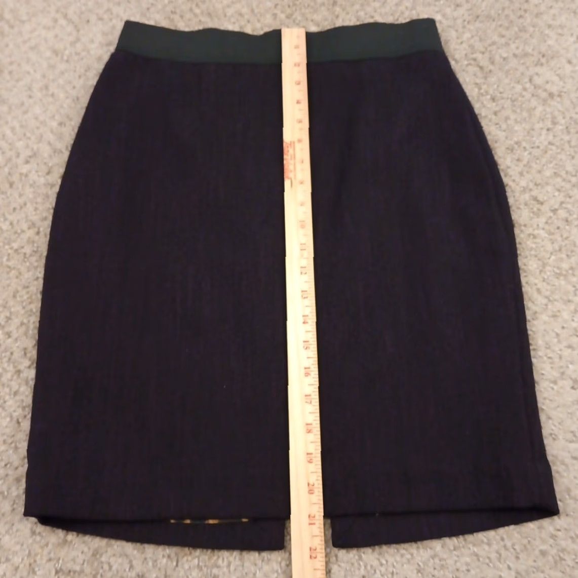 Express Express Skirt Women Knee Length Purple Lined Slit Pencil 8 Size Regular Polyester Rayon Spandex Button Zip N/A Size 30" / US 8 / IT 44 - 4 Thumbnail