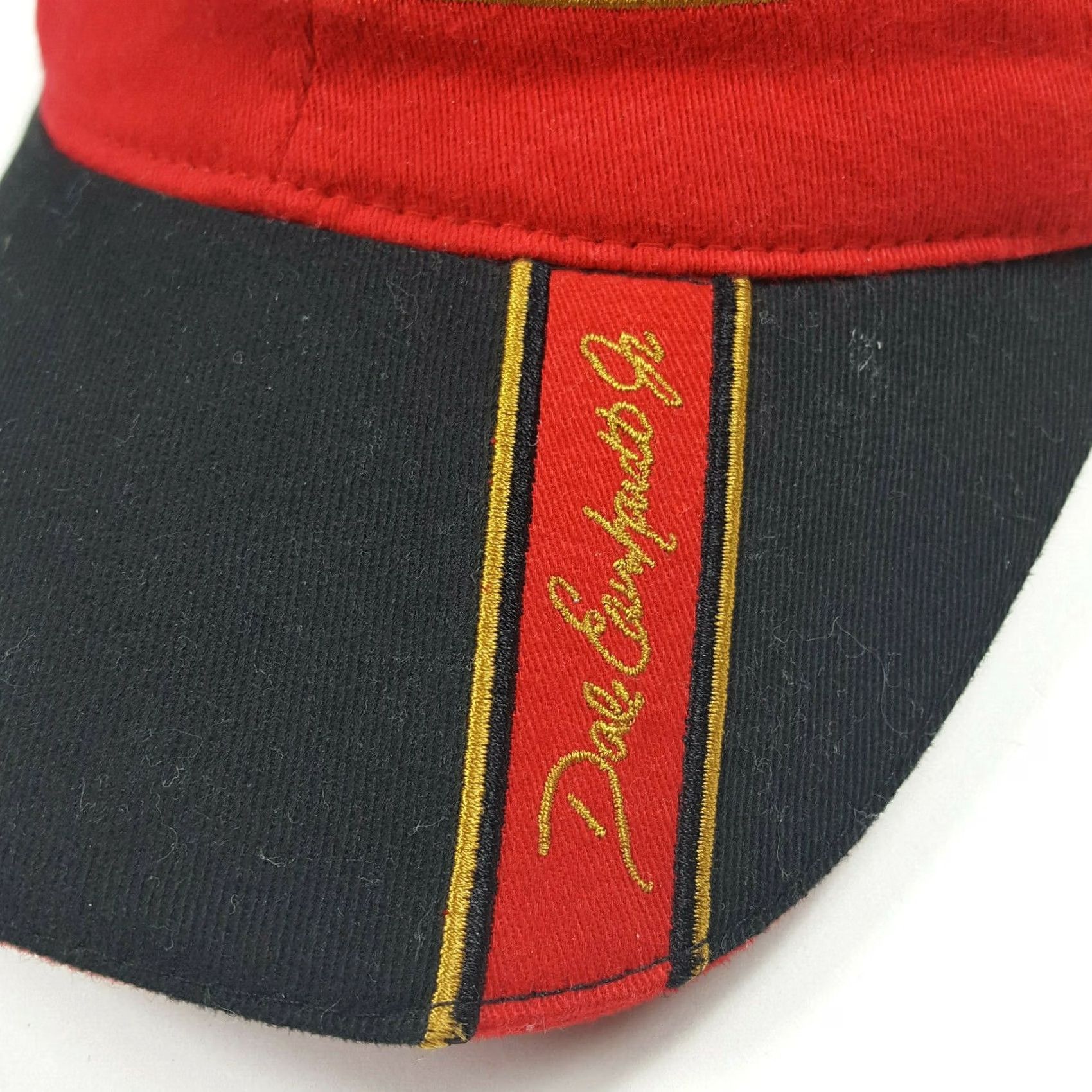 Chase Authentics VINTAGE Dale Earnhardt Jr Budweiser Racing Fitted NASCAR Cap Hat Red Men M 2 Tone Embroidered Retro 90s Sports Baseball Cap Size ONE SIZE - 3 Thumbnail
