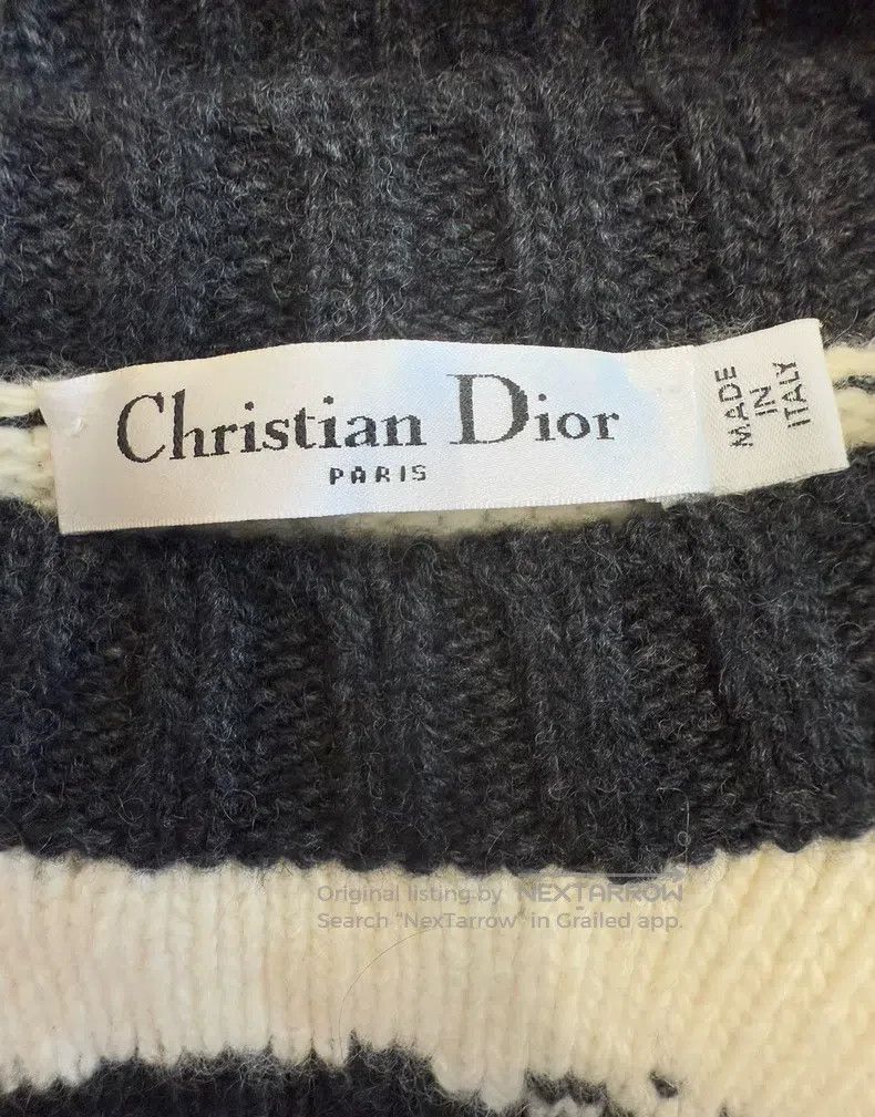 Dior Dior No.8 slogan knit sweater Size XS / US 0-2 / IT 36-38 - 5 Thumbnail