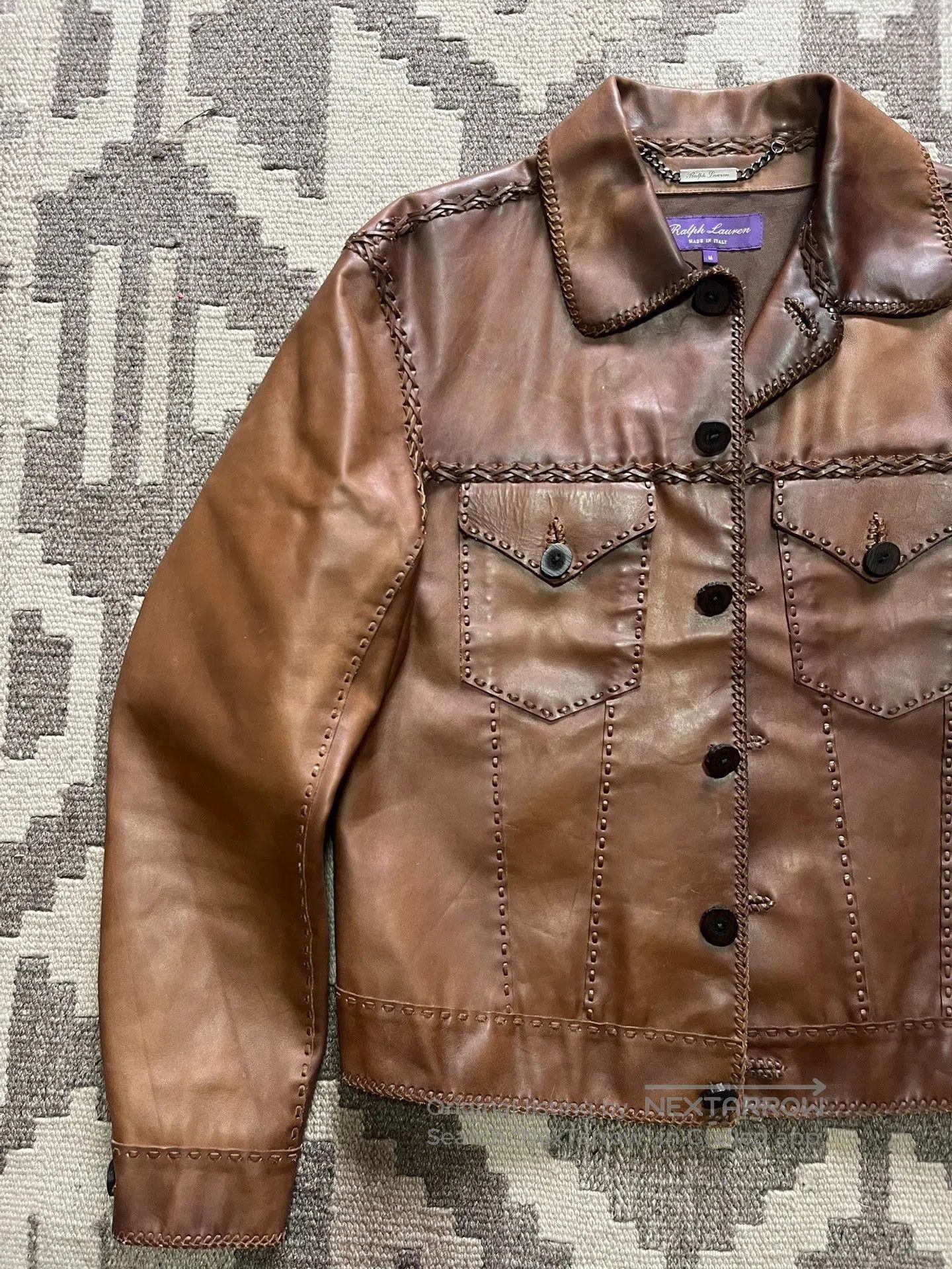 Ralph Lauren Purple Label Ralph Lauren Purple Label Western Leather Jacket. Size US M / EU 48-50 / 2 - 2 Thumbnail