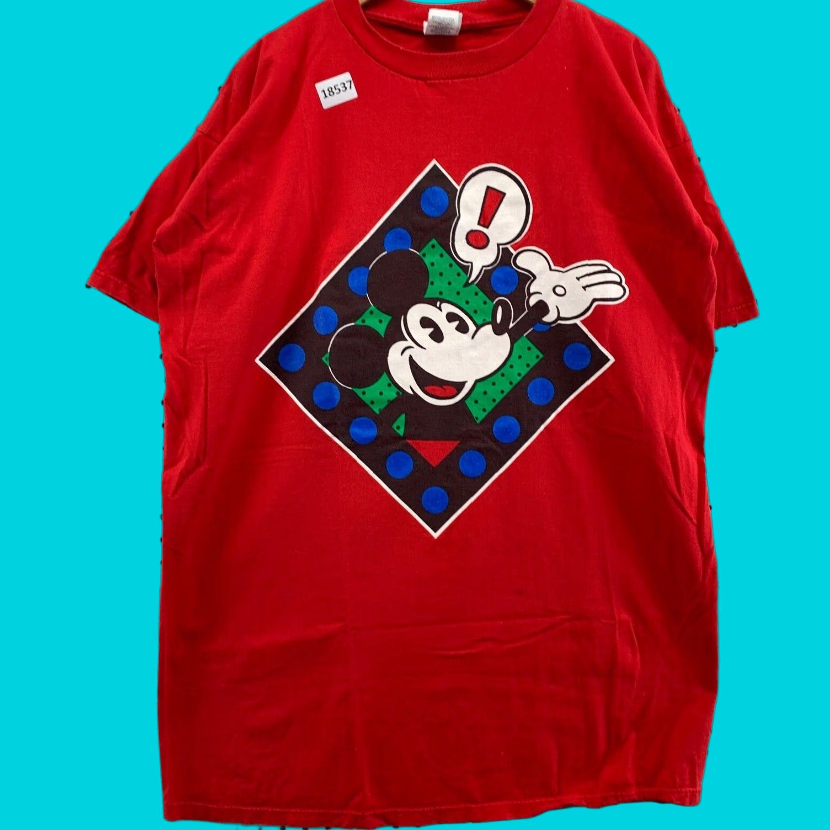 Mickey & Co. VINTAGE Mickey & Co Disney Shirt Womens Sleepwear One Size Red Short Sleeve Size ONE SIZE - 1 Thumbnail