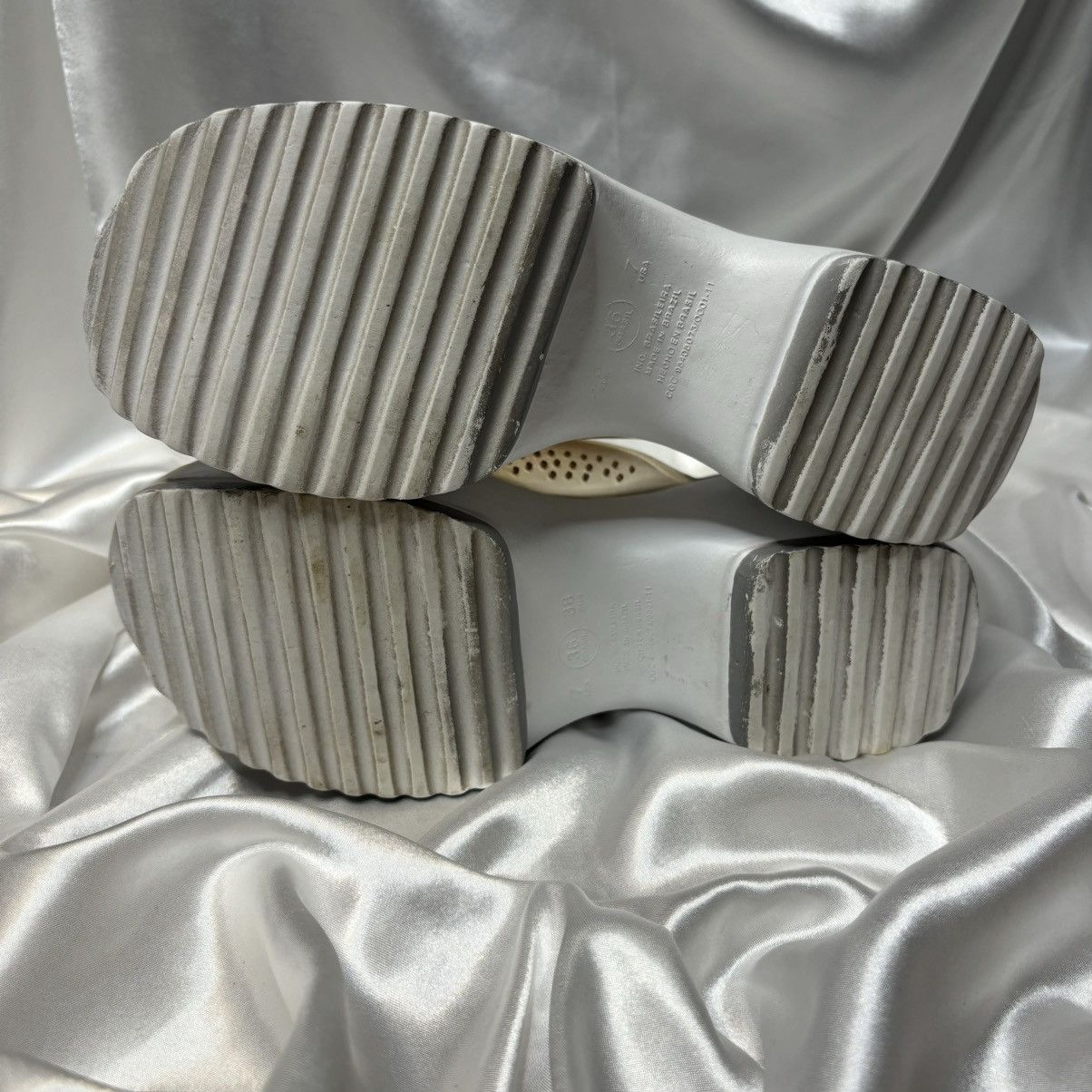 Vintage vintage chunky platform flip flops y2k 90s 00s alternative Size US 7 / IT 37 - 10 Thumbnail
