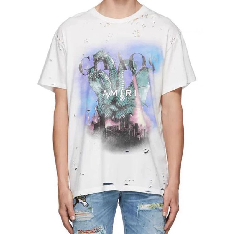 Amiri AMIRI Kidora Monster 21SS Bullet Hole Short Sleeve 2501-Nex Size US XS / EU 42 / 0 - 7 Thumbnail