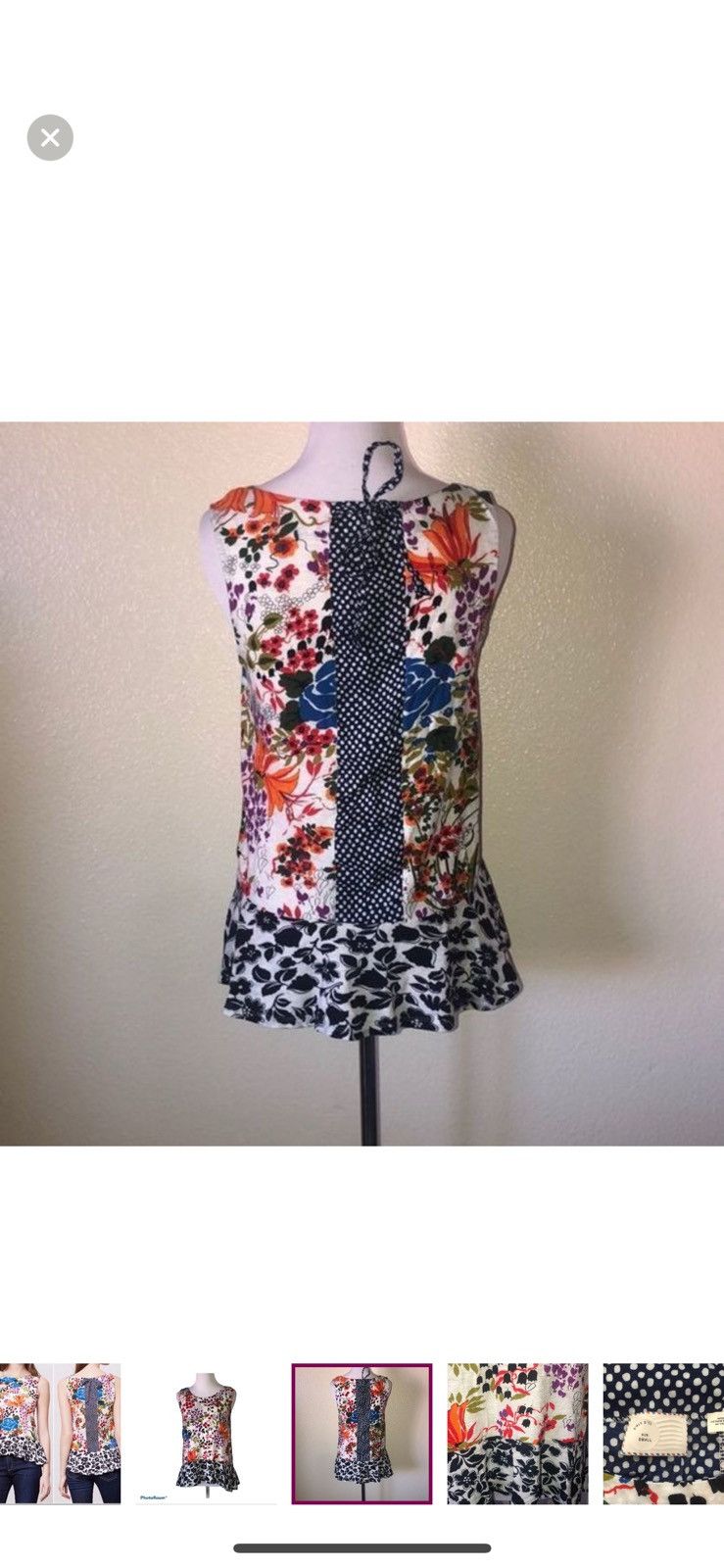 Anthropologie Anthropologie postmark small cultivar floral tank top Size S / US 4 / IT 40 - 4 Thumbnail
