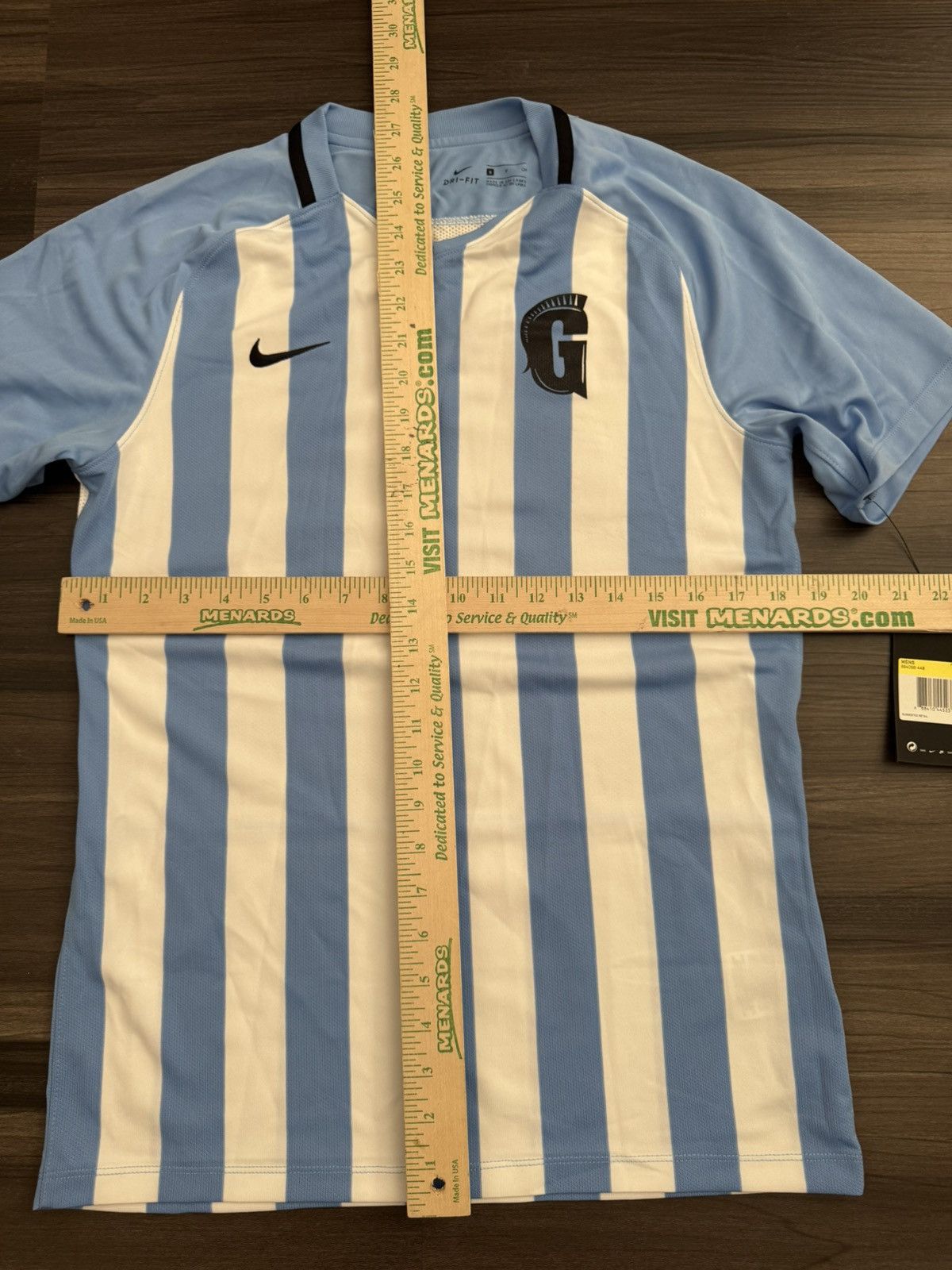 Nike Nike Soccer Football Futbol Blue Stripe Team Jersey Size US S / EU 44-46 / 1 - 5 Thumbnail