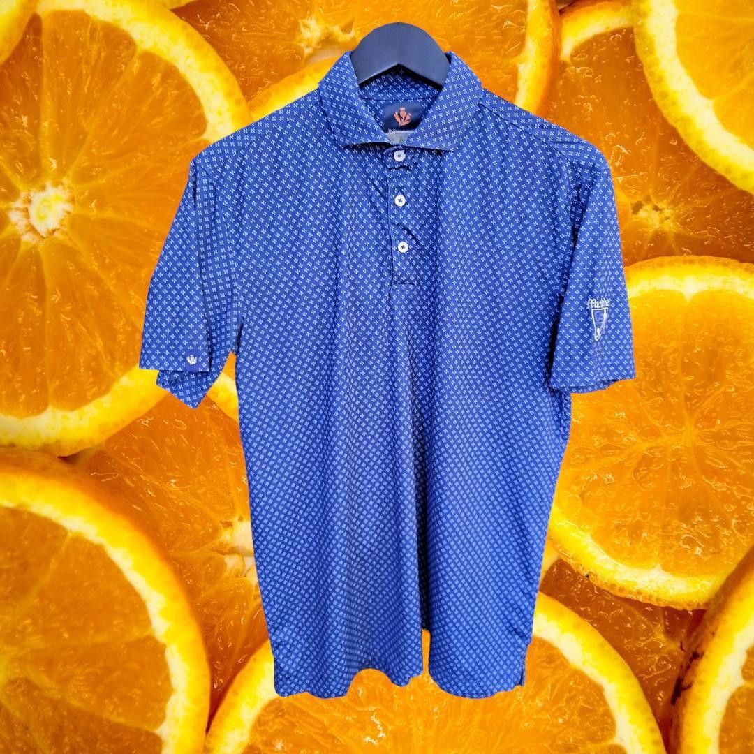 Other Donald Ross Short Sleeve 2 Tone Blue Polo Golf Shirt Size US L / EU 52-54 / 3 - 1 Thumbnail