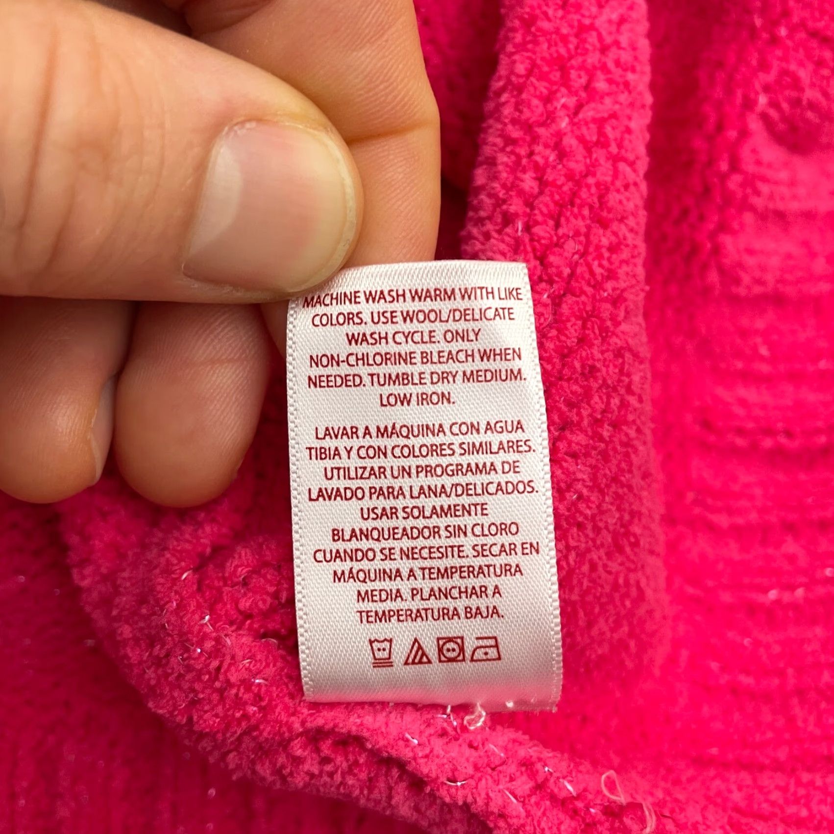 Faded Glory Faded Glory Sweater Womens XL Pink V-Neck Pullover Knit Solid Breathable Stretch Casual Workwear Travel Fall Spring Summer Size XL / US 12-14 / IT 48-50 - 7 Thumbnail