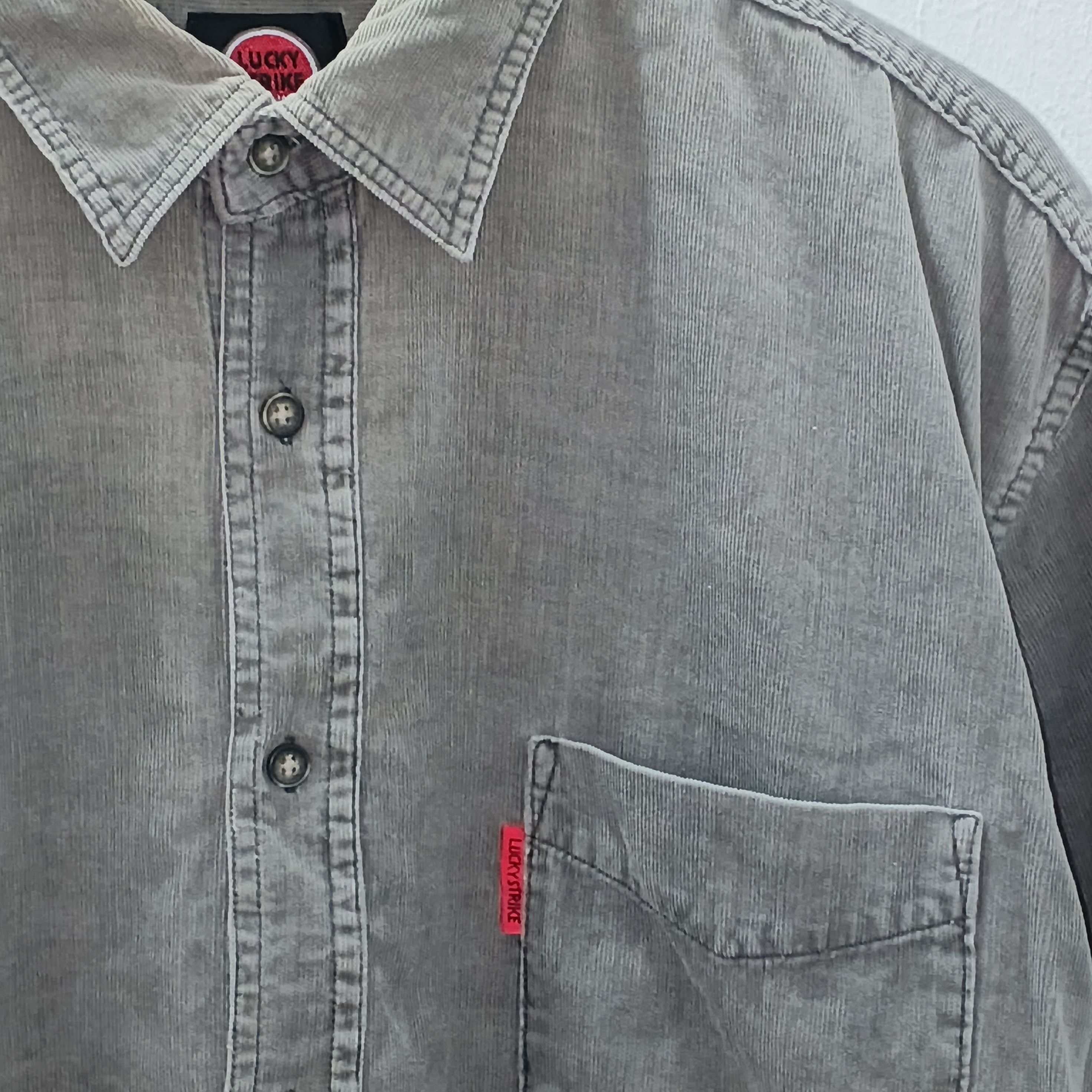 Vintage Vintage 90's Lucky Strike Size Medium Long Sleeve Polo Shirt Size US M / EU 48-50 / 2 - 3 Thumbnail