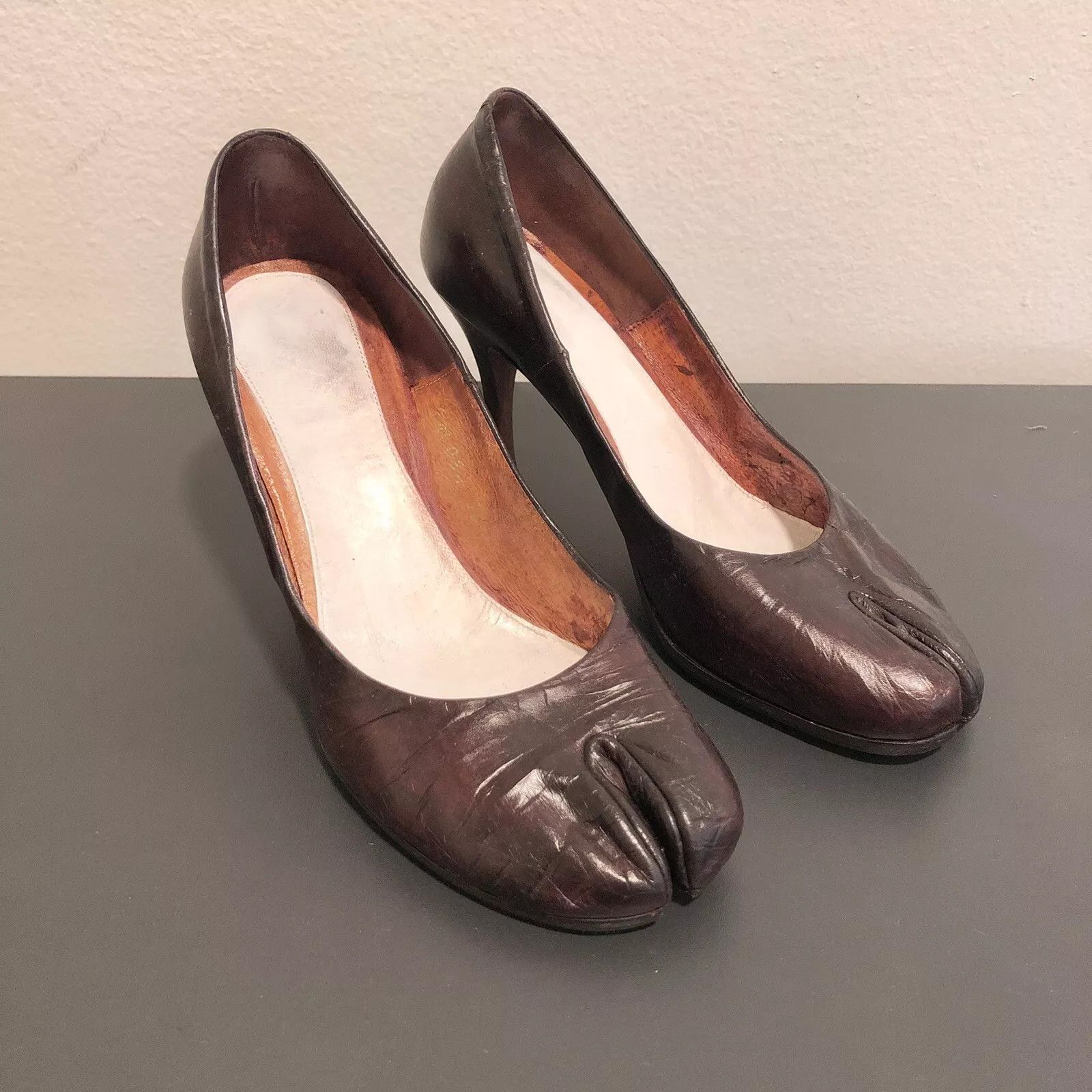 Maison Margiela Masion Margiela Tabi Kangaroo Skin Heels 36 | Grailed