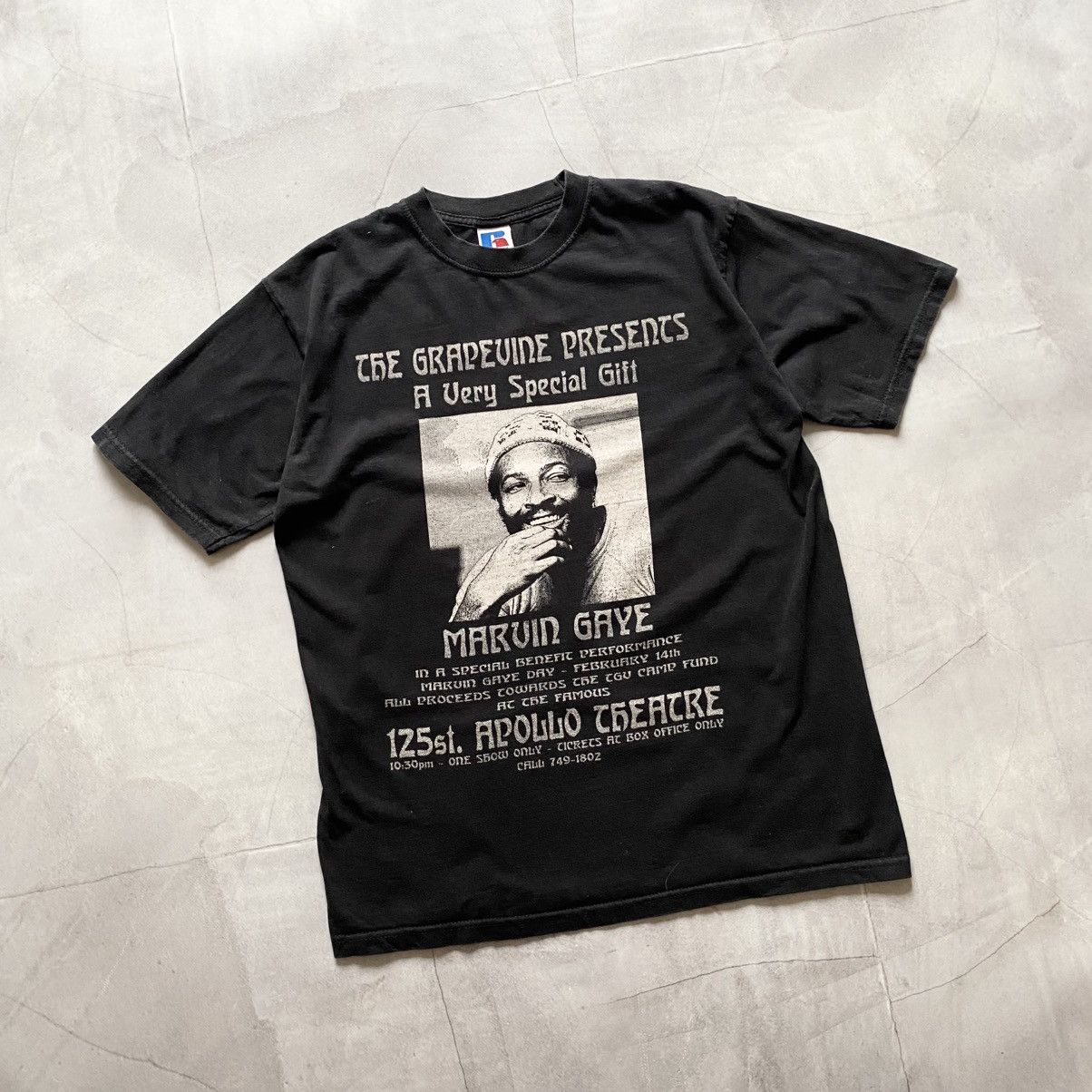 Vintage Vintage Marvin Gaye Poster Big Logo T-Shirt Tee Size US S / EU 44-46 / 1 - 1 Thumbnail
