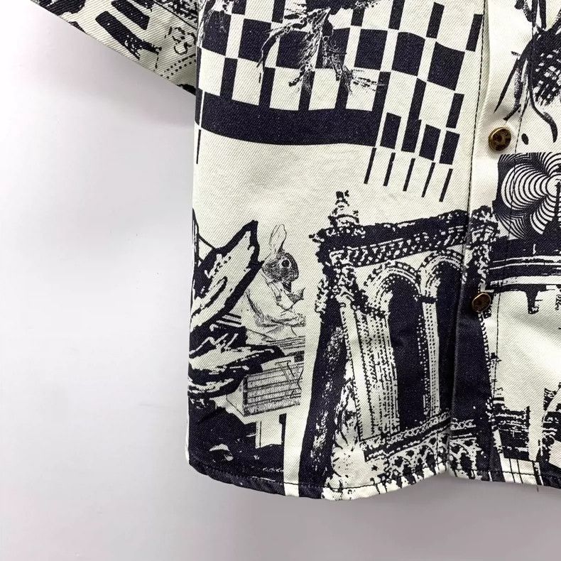 Louis Vuitton Louis Vuitton 23 color-block cartoon graffiti print cotton Size US S / EU 44-46 / 1 - 4 Thumbnail