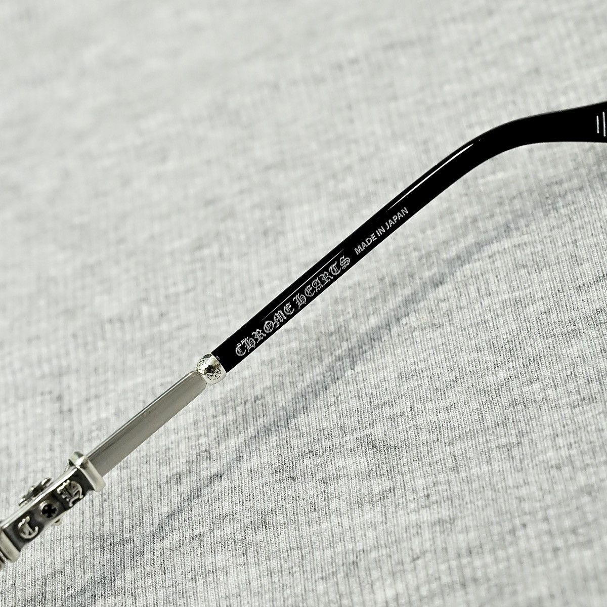 Chrome Hearts CHROME HEARTS BONENNOISSEUR II BLACK/BRUSHED SILVER GLASSES Size ONE SIZE - 6 Thumbnail