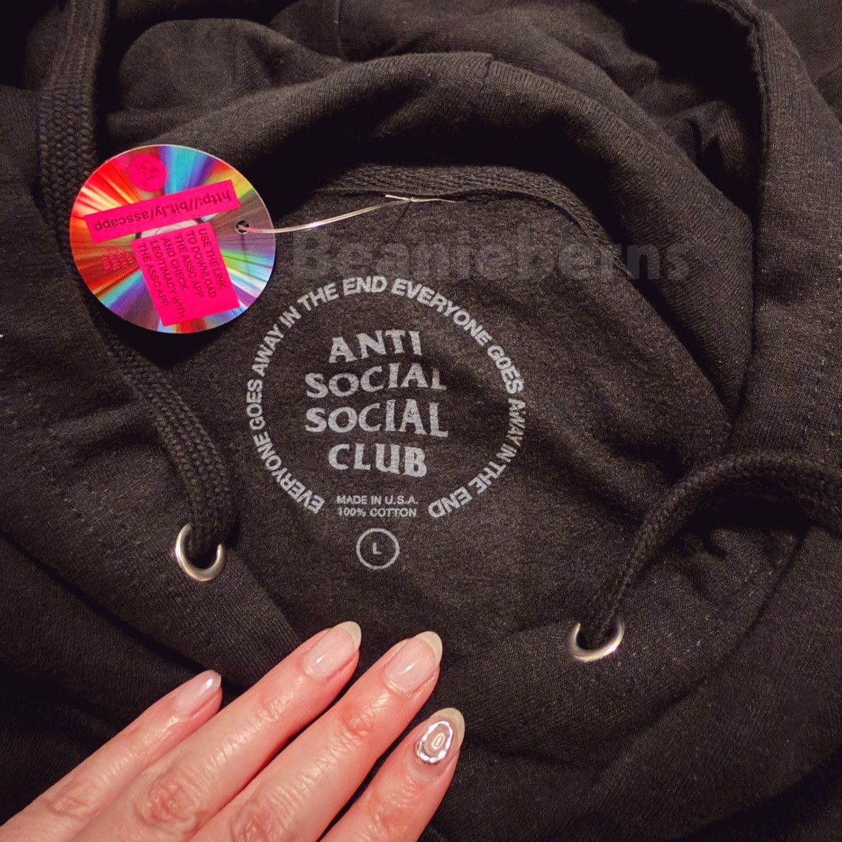 Anti Social Social Club NWT Anti Social Social Club x FR2 Magnetism Black Hoodie Size US L / EU 52-54 / 3 - 4 Thumbnail