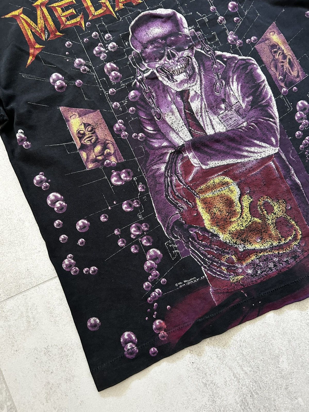 Band Tees Vintage 1991 Megadeth All Over Tee Size US XL / EU 56 / 4 - 12 Thumbnail