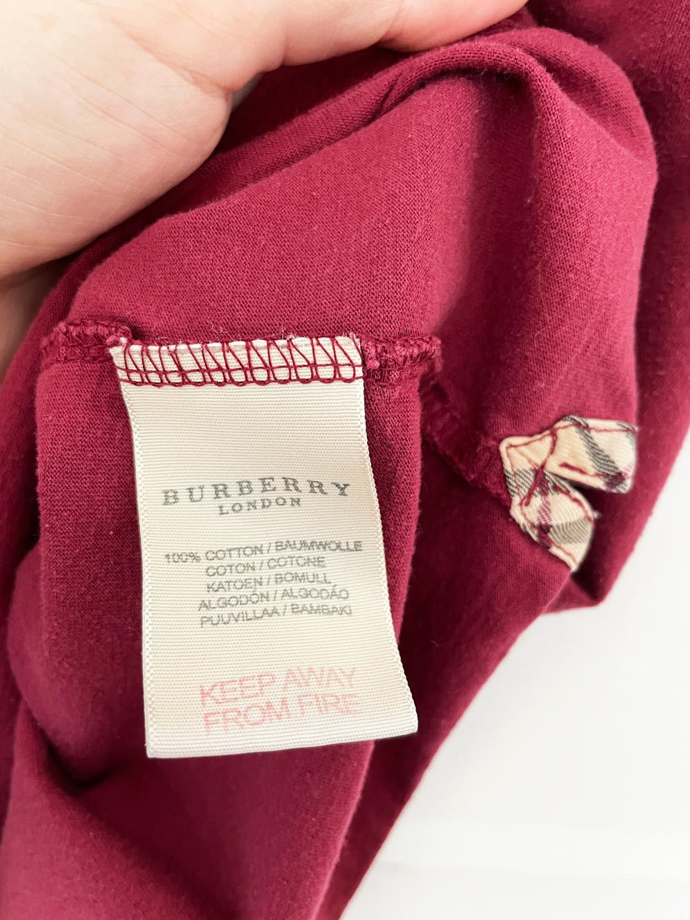Burberry burberry embroidered logo tee Size US M / EU 48-50 / 2 - 5 Thumbnail