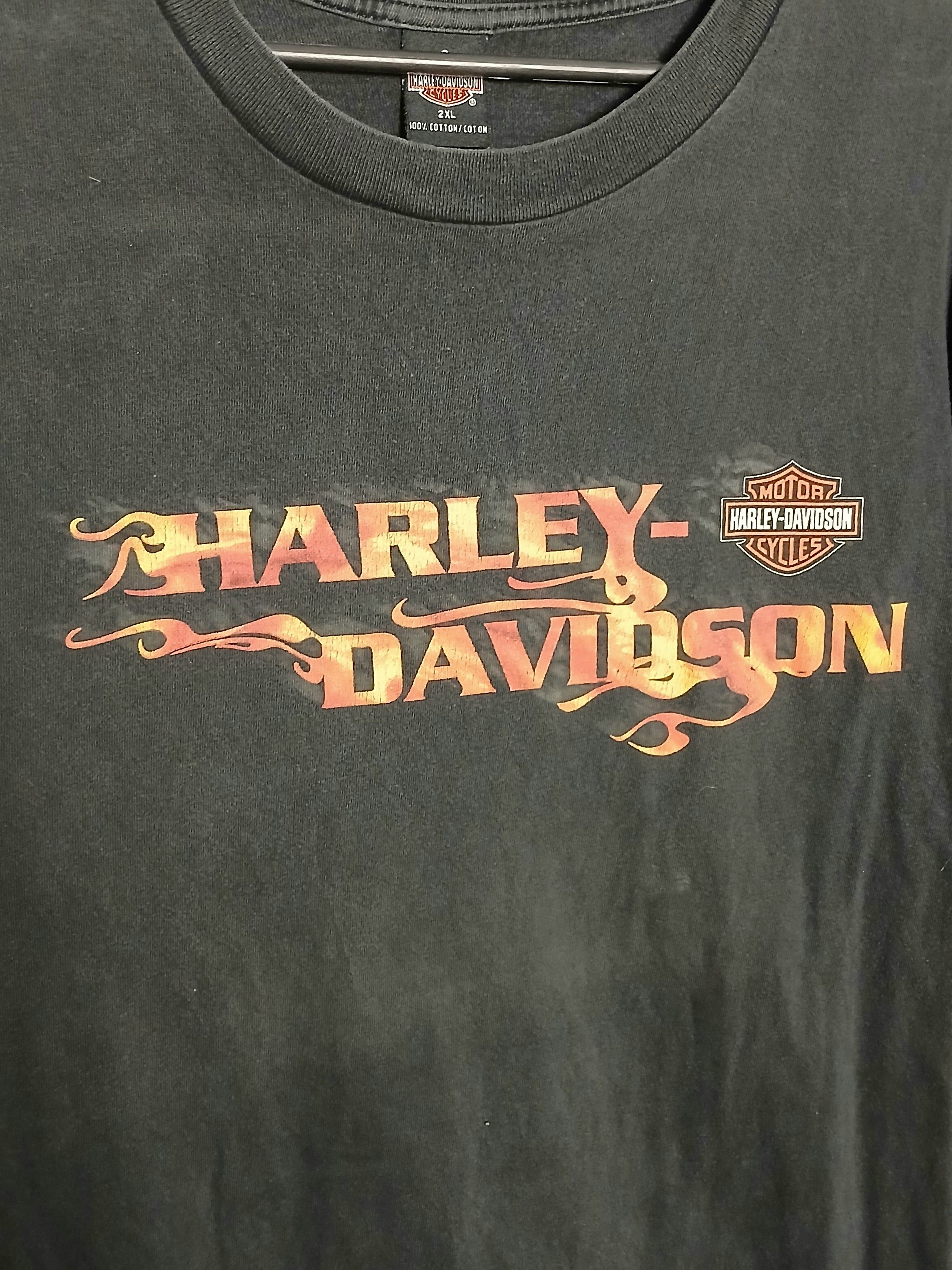 Harley Davidson × Vintage Vintage 2000 Harley Davidson Racing Moto T-Shirt Size US XXL / EU 58 / 5 - 4 Thumbnail