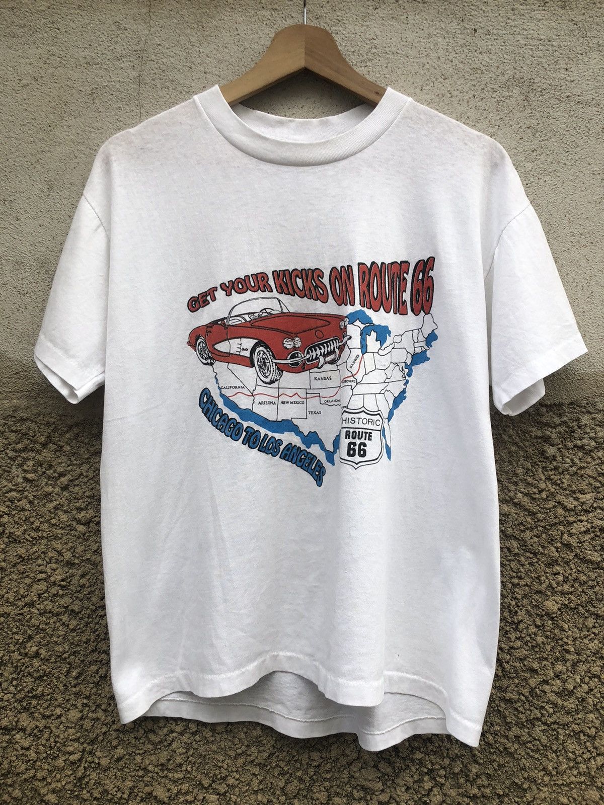 Route 66 Vintage 90s Route 66 "Chicago To LA" Tshirt Size US M / EU 48-50 / 2 - 1 Thumbnail
