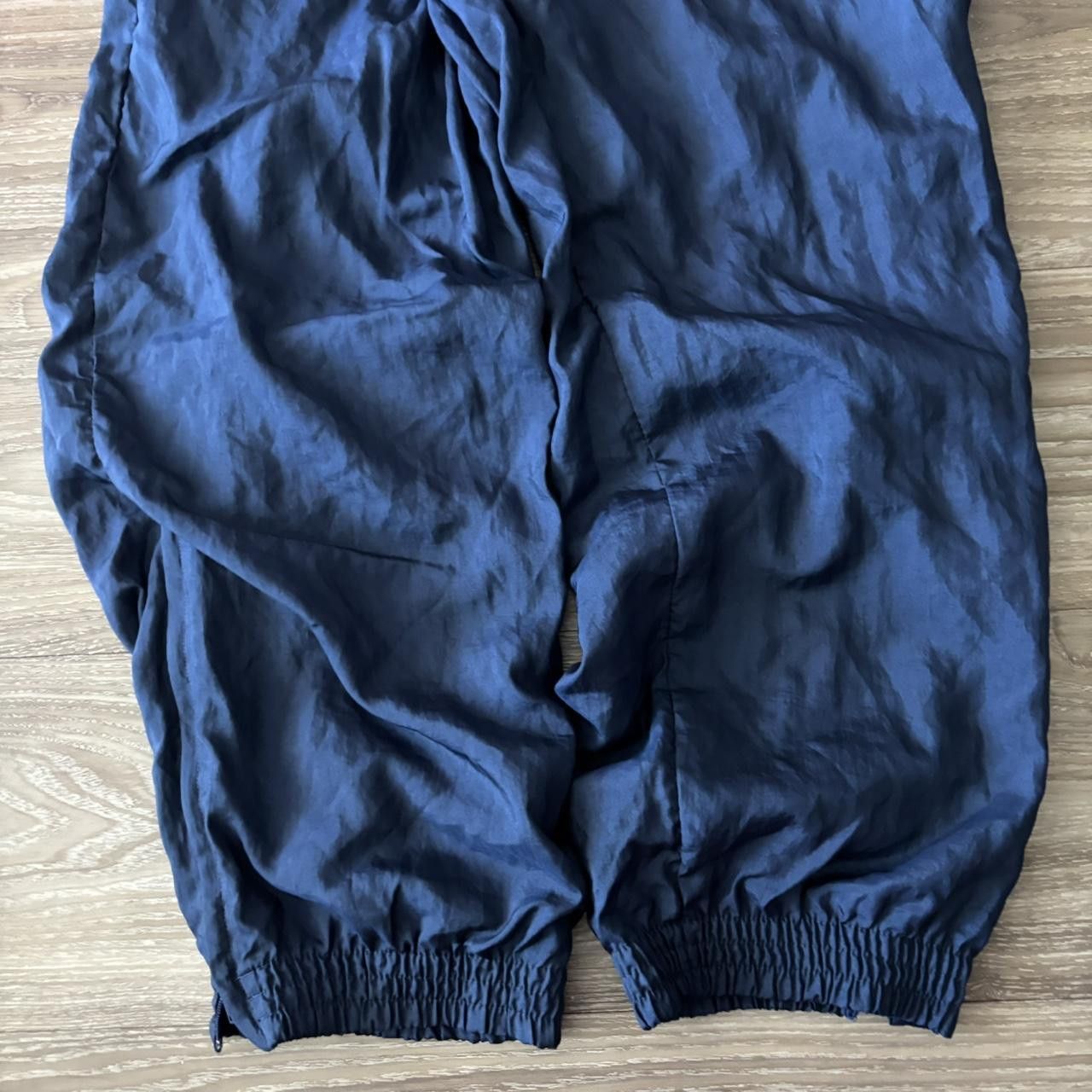 Japanese Brand Crazy Vintage 90s Baggy Navy Blue Streetwear Essential Track Pants! Size L Size US 36 / EU 52 - 5 Thumbnail