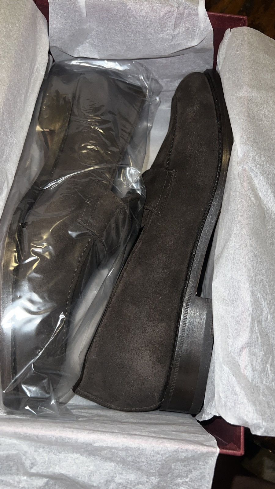 Other 51 Label Dejon Calf Suede Penny Loafer Dark Brown 13 Size US 13 / EU 46 - 2 Thumbnail