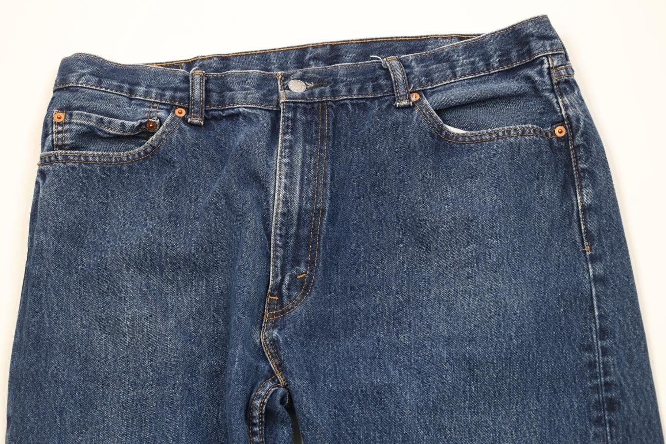Levi's Vintage Y2K Levis 505 Fit Straight Leg Denim Jeans Blue Size US 40 / EU 56 - 2 Thumbnail