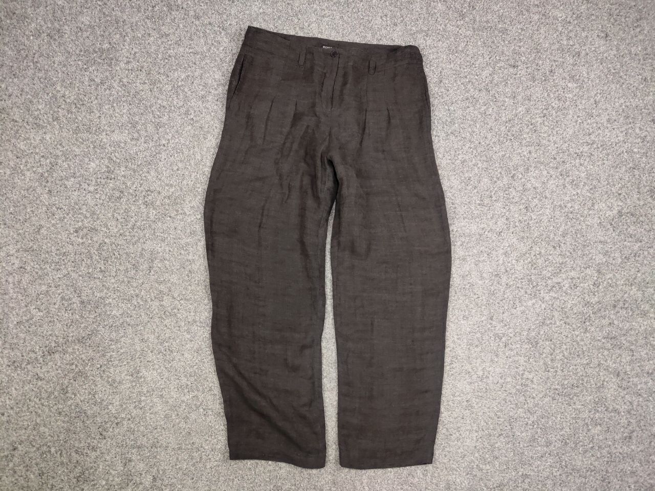 Sonia Rykiel Vintage 90's Sonia Rykiel Design Wide Leg Dark Brown Pants Size 28" / US 6 / IT 42 - 8 Thumbnail