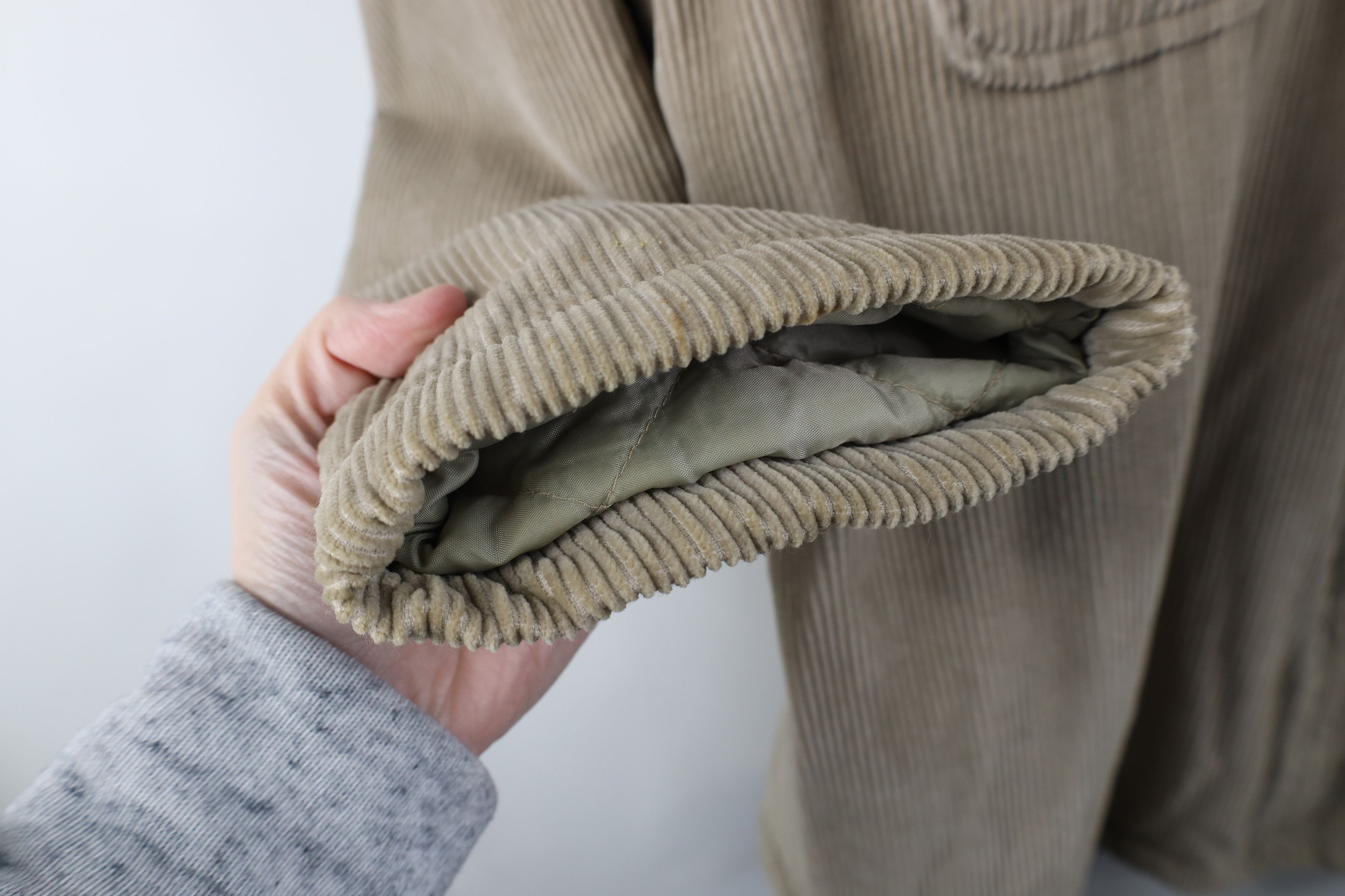 Vintage Vintage 90s Streetwear Lined Corduroy Shirt Jacket Jac Shirt Size US XXL / EU 58 / 5 - 11 Thumbnail