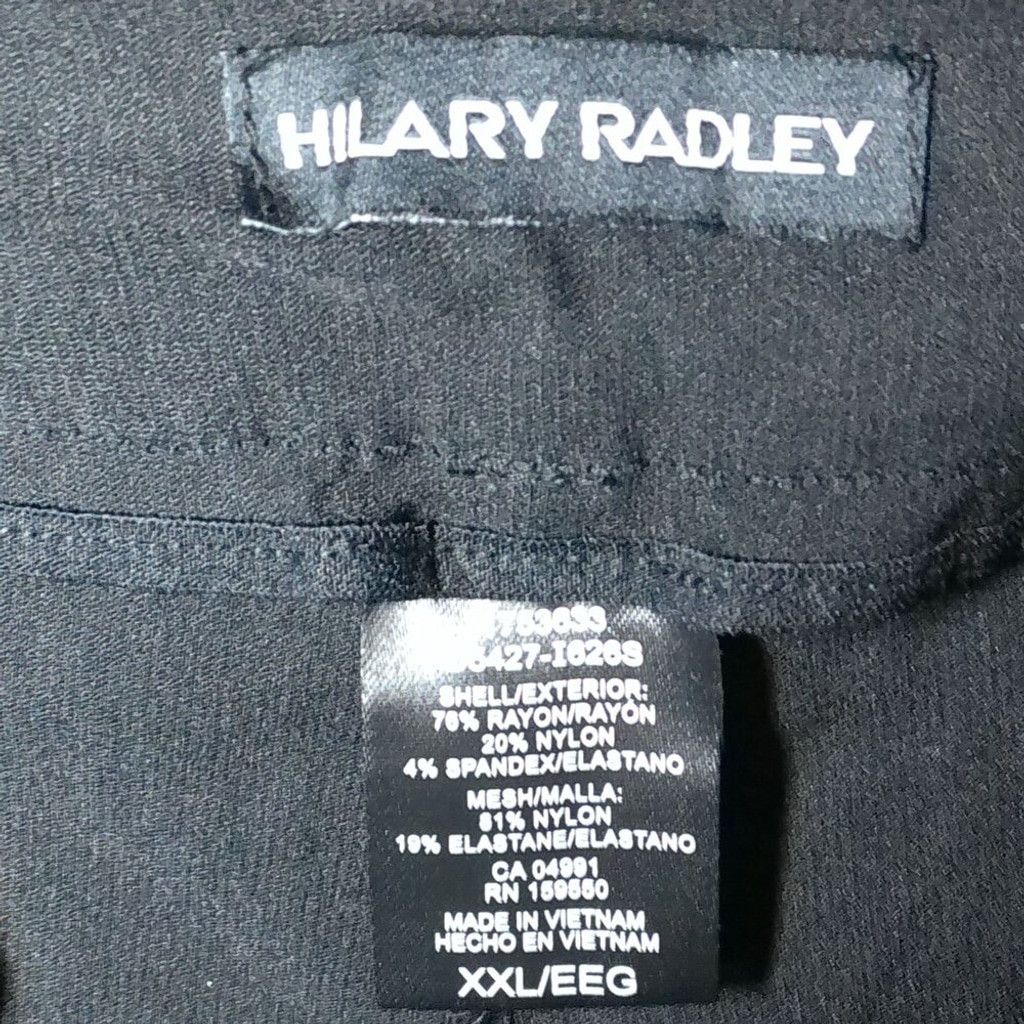 Other Hilary Radley Black Bootcut Ponte Pull-on Pants Size 42" / US 20 - 6 Thumbnail
