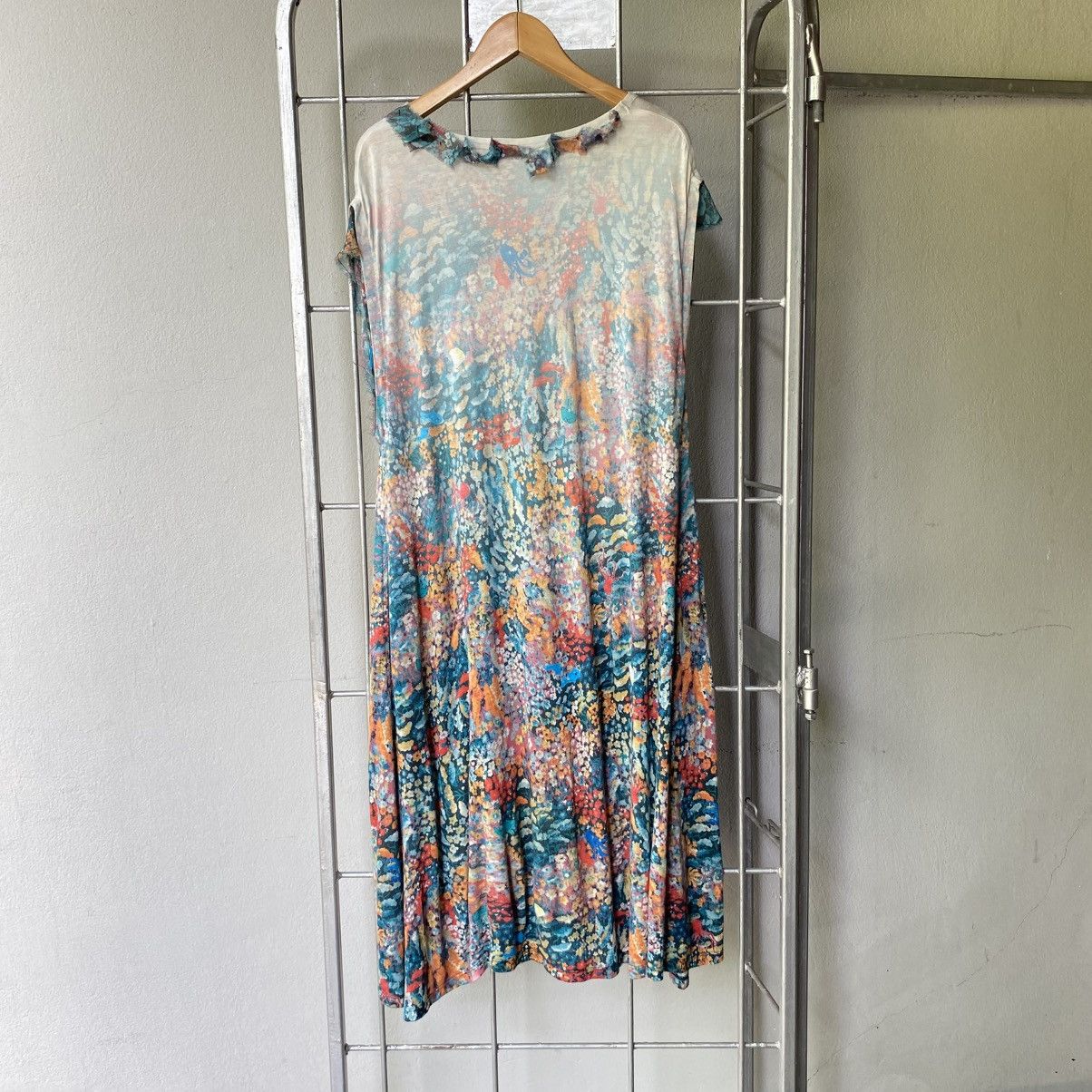 Tsumori Chisato Tsumori Chisato Floral Ruffle Strap Maxi Dress Size XS / US 0-2 / IT 36-38 - 16 Thumbnail