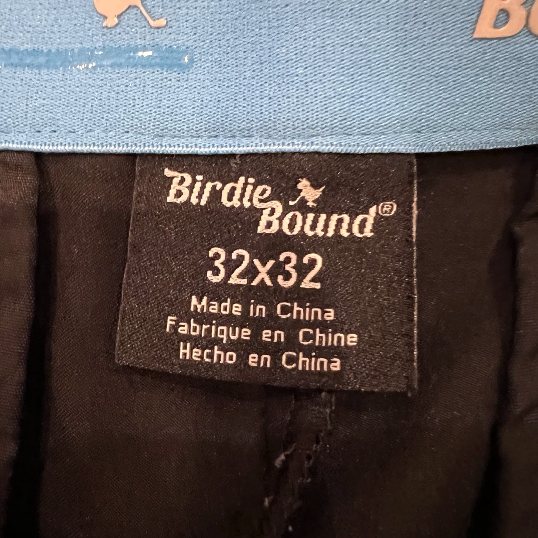 Vintage Birdie Bound Pants Mens 32x32 Black Performance Golf Stretch Lightweight Size US 32 / EU 48 - 4 Thumbnail