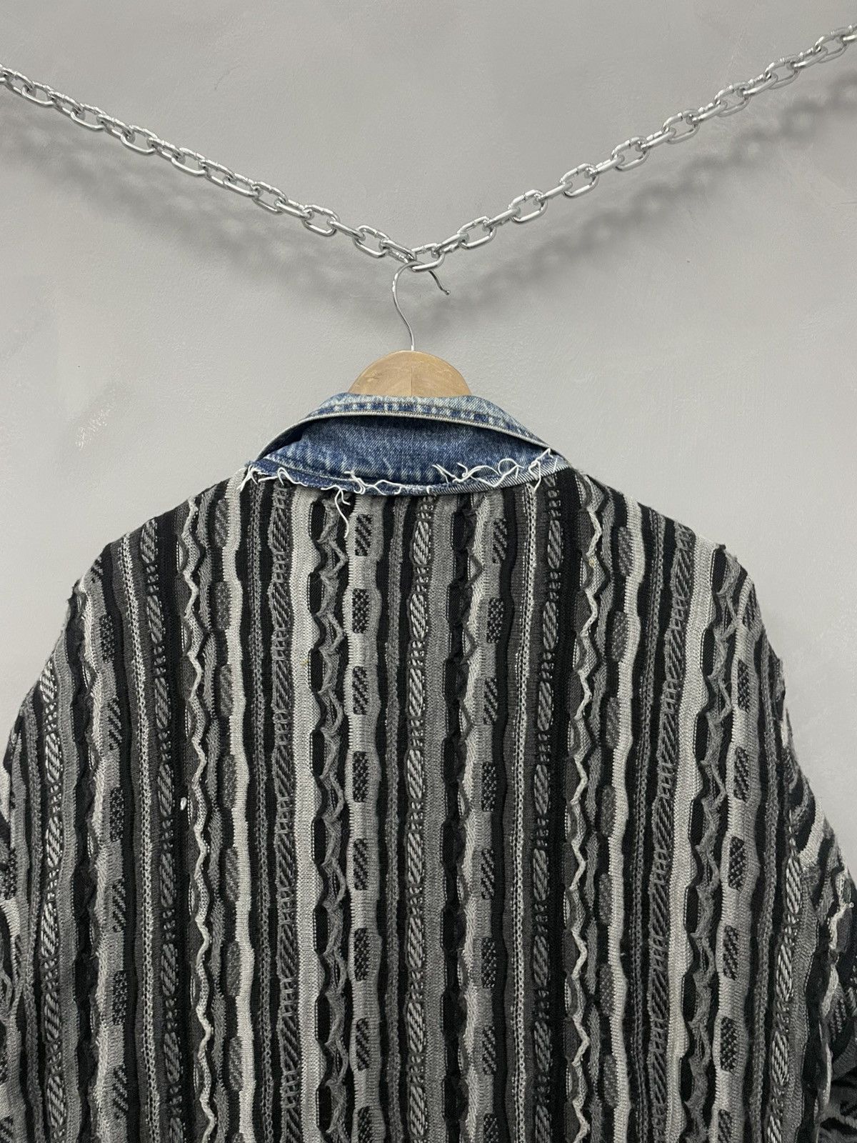 Coogi × Levi's Vintage Clothing RARE LEVIS 1of1 COOGI SWEATER REWORKED REVESIBLE JACKET Size US L / EU 52-54 / 3 - 10 Thumbnail
