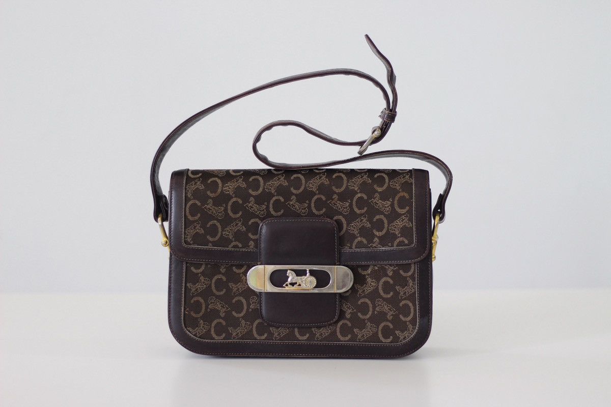 Celine × Vintage Celine macadam logo vintage box shoulder Size ONE SIZE - 1 Thumbnail