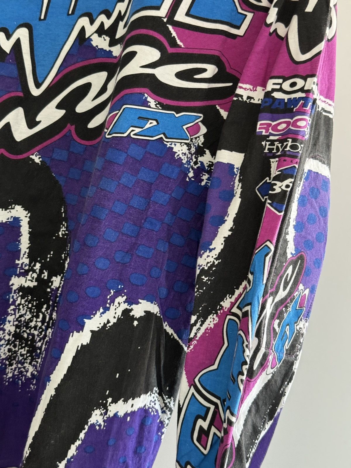 Fox Racing *RARE* 90s 1995 FOX RACING JERSEY SPORT MOTOCROSS MX Size US L / EU 52-54 / 3 - 4 Thumbnail