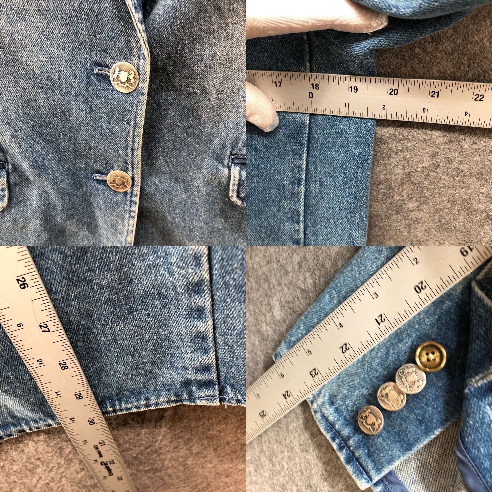 Michael Kors Michael Kors Denim Blazer Womens 6 Blue Union Wash Cotton Academia Preppy Blazer Cotton Denim Blue Kors Womens 6 Preppy Blazer Size M / US 6-8 / IT 42-44 - 8 Thumbnail
