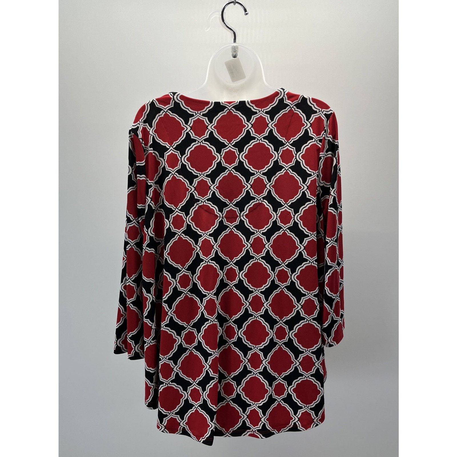 Chicos Chicos Womens Red Criss Cross Stretchy Top Size 2 L Size L / US 10 / IT 46 - 4 Thumbnail