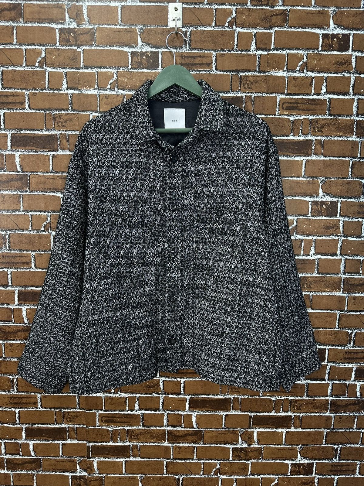 Issey Miyake Japanese Lui's Designer Knit Button Jacket Z274 Size US S / EU 44-46 / 1 - 1 Thumbnail