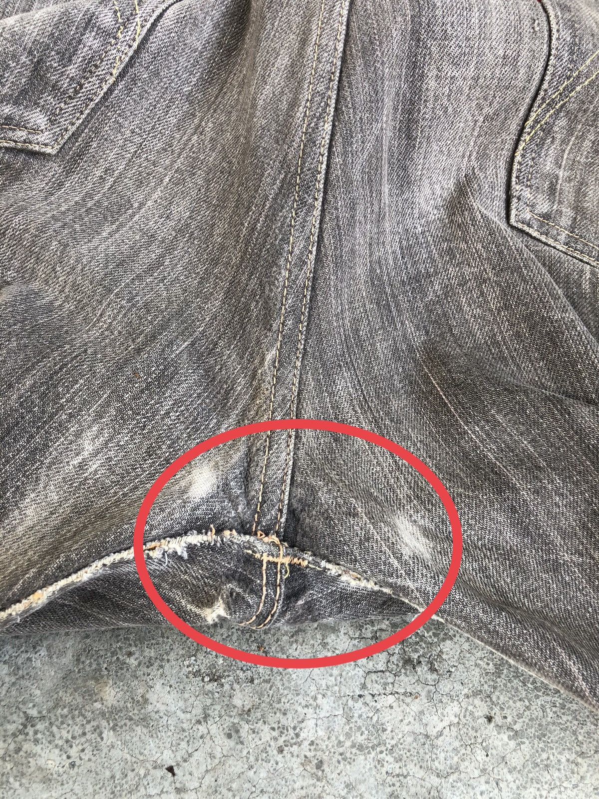 Sugar Cane Vintage Sugarcane Selvedge Denim Distressed Denim Size US 33 - 24 Thumbnail