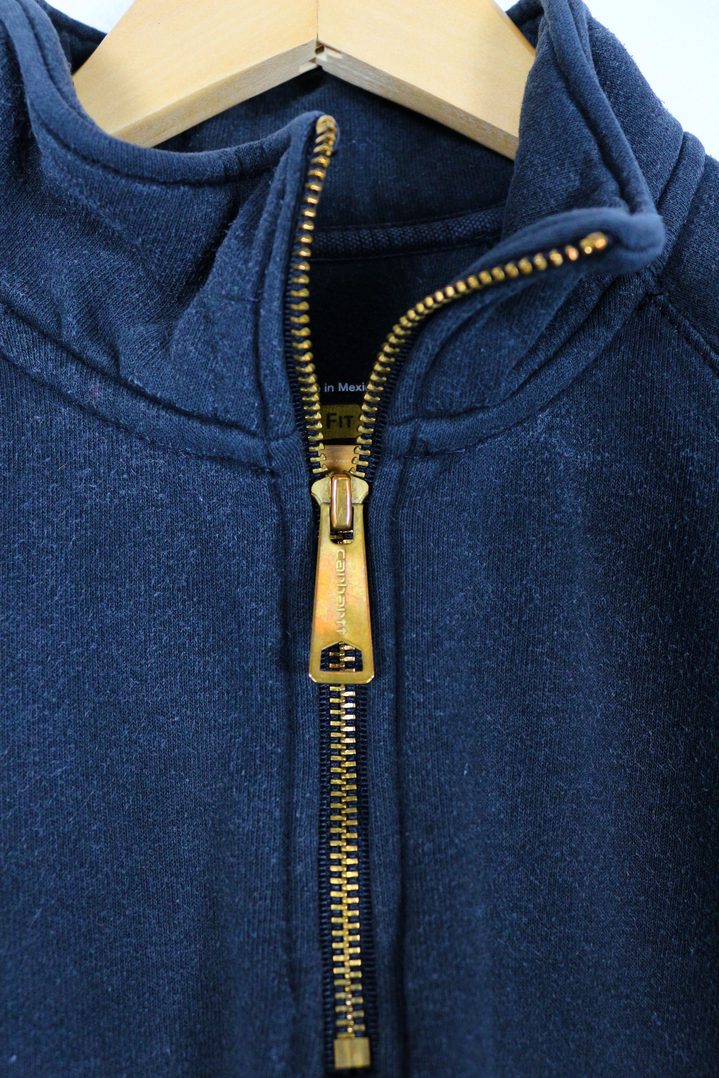 Carhartt Vintage Carhartt Logo Bleached Fade Zip Oversize Sweatshirt Size US L / EU 52-54 / 3 - 4 Thumbnail