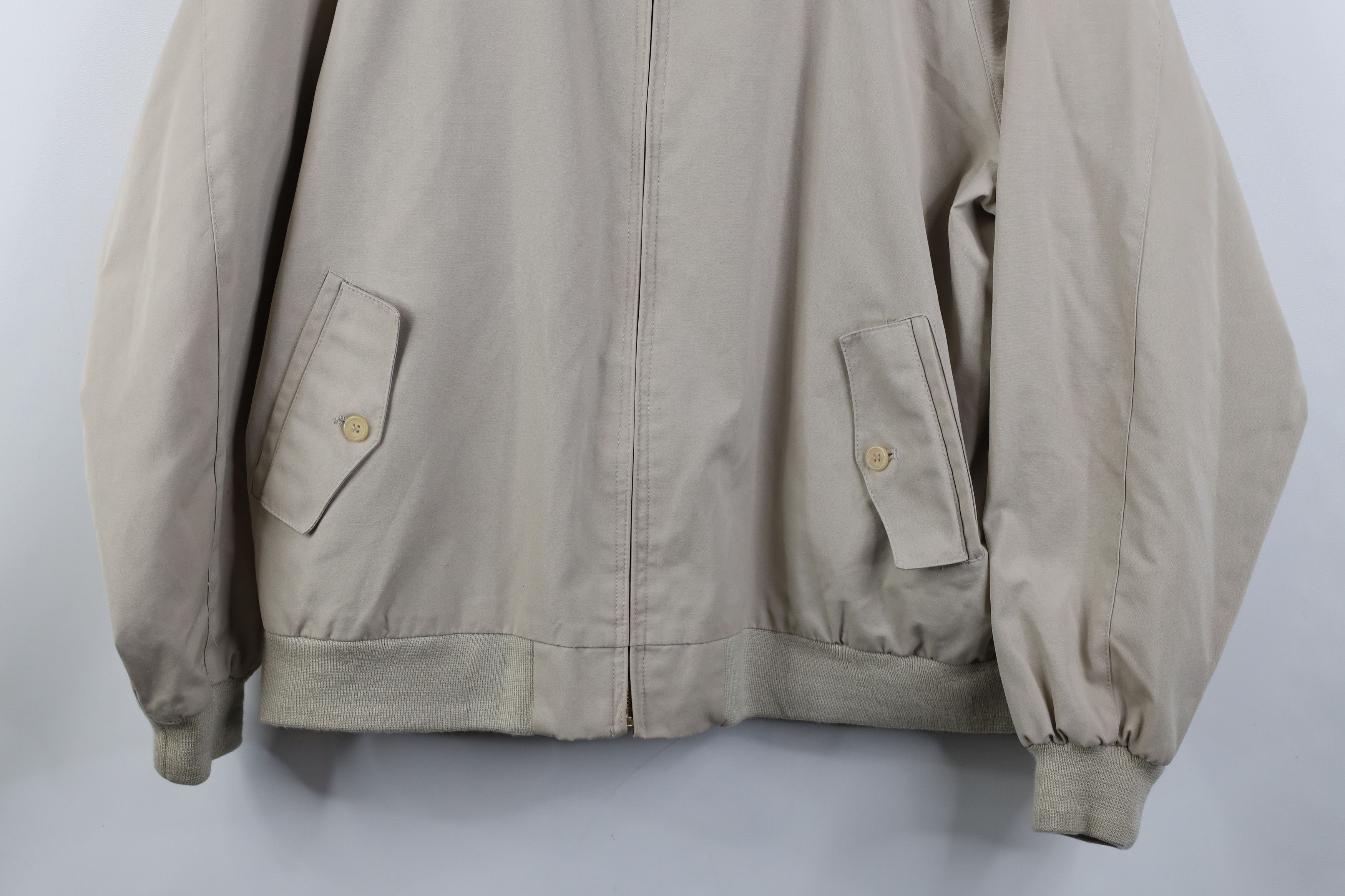 Lacoste Vintage 80s Izod Lacoste Full Zip Cafe Racer Bomber Jacket Size US XL / EU 56 / 4 - 3 Thumbnail