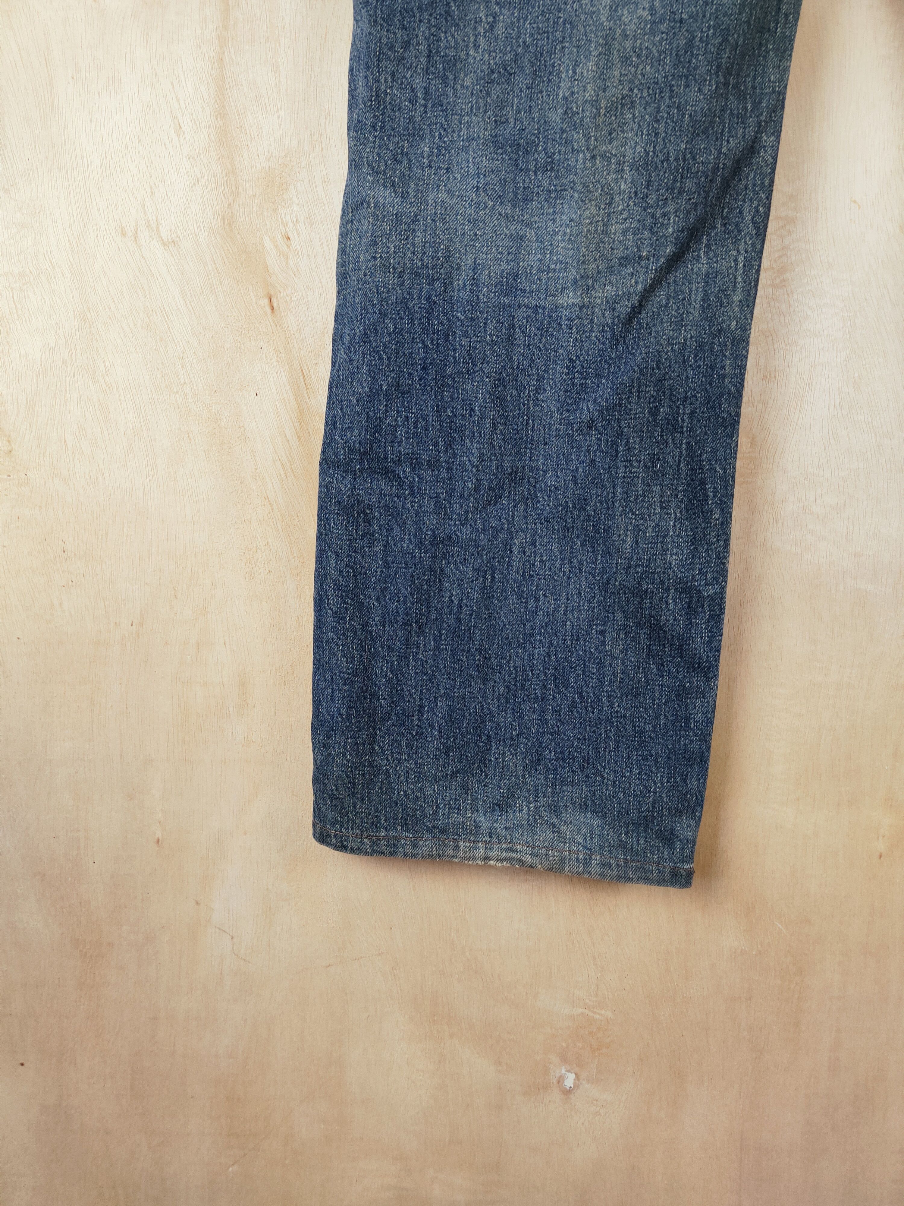 Edwin Edwin Dark Blue Faded Distressed Ripped Jeans #S2662 Size US 37 - 11 Thumbnail