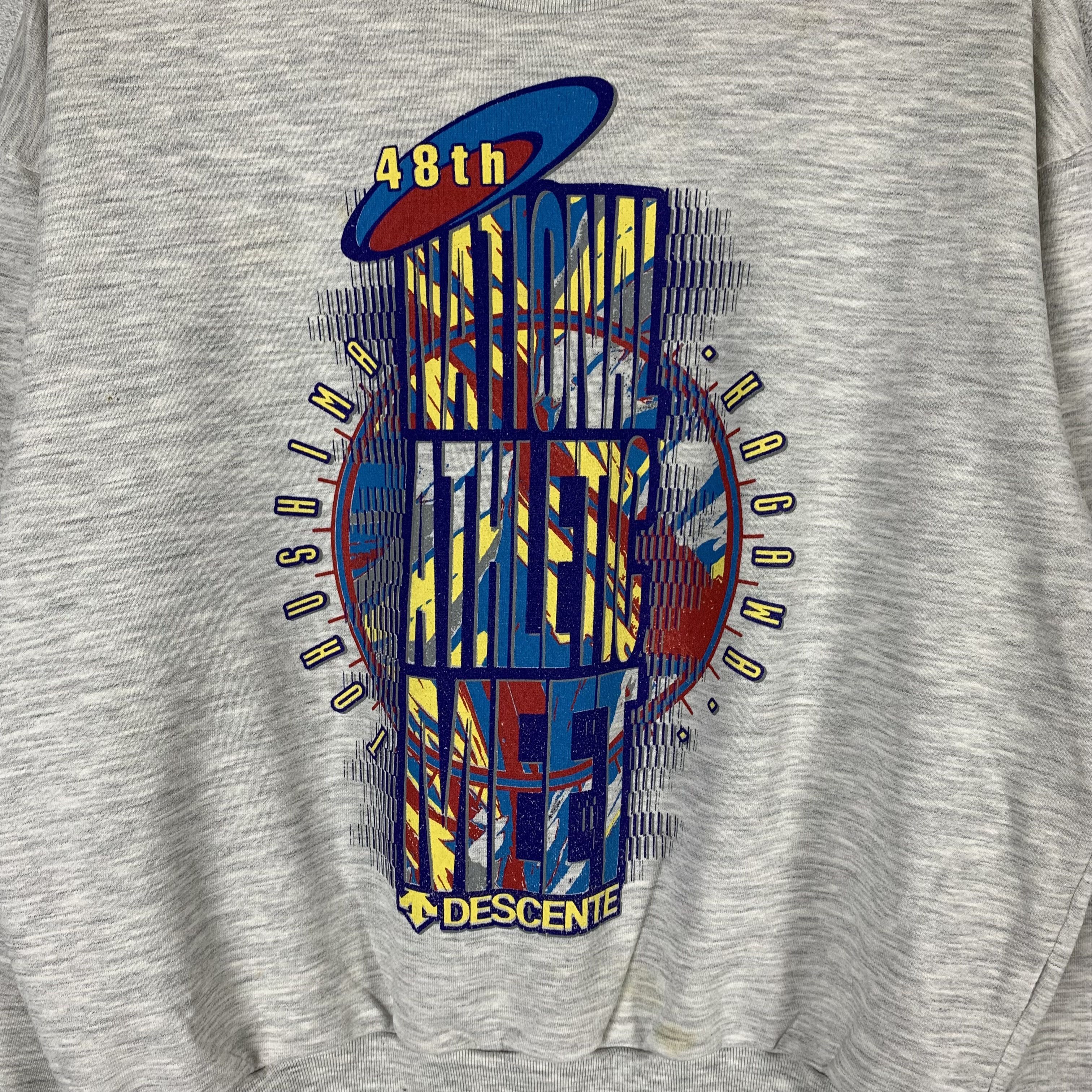 Descente Vintage Descente Boxy Sweatshirt Crewneck Size US M / EU 48-50 / 2 - 2 Thumbnail
