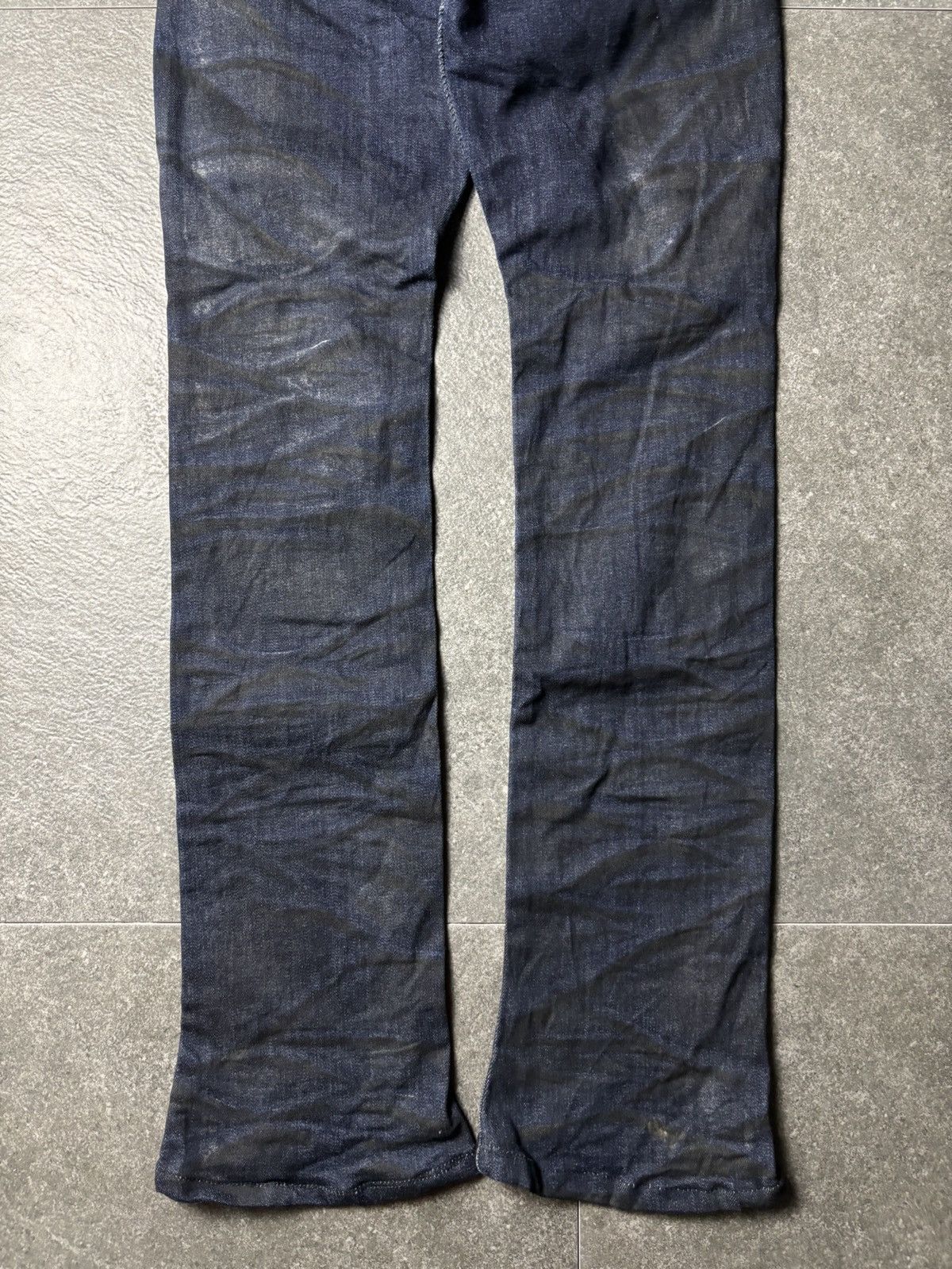 Japanese Brand 2000s Civarize Riders Silver Claw Marks Slim Bootcut Jeans Size US 29 - 13 Thumbnail