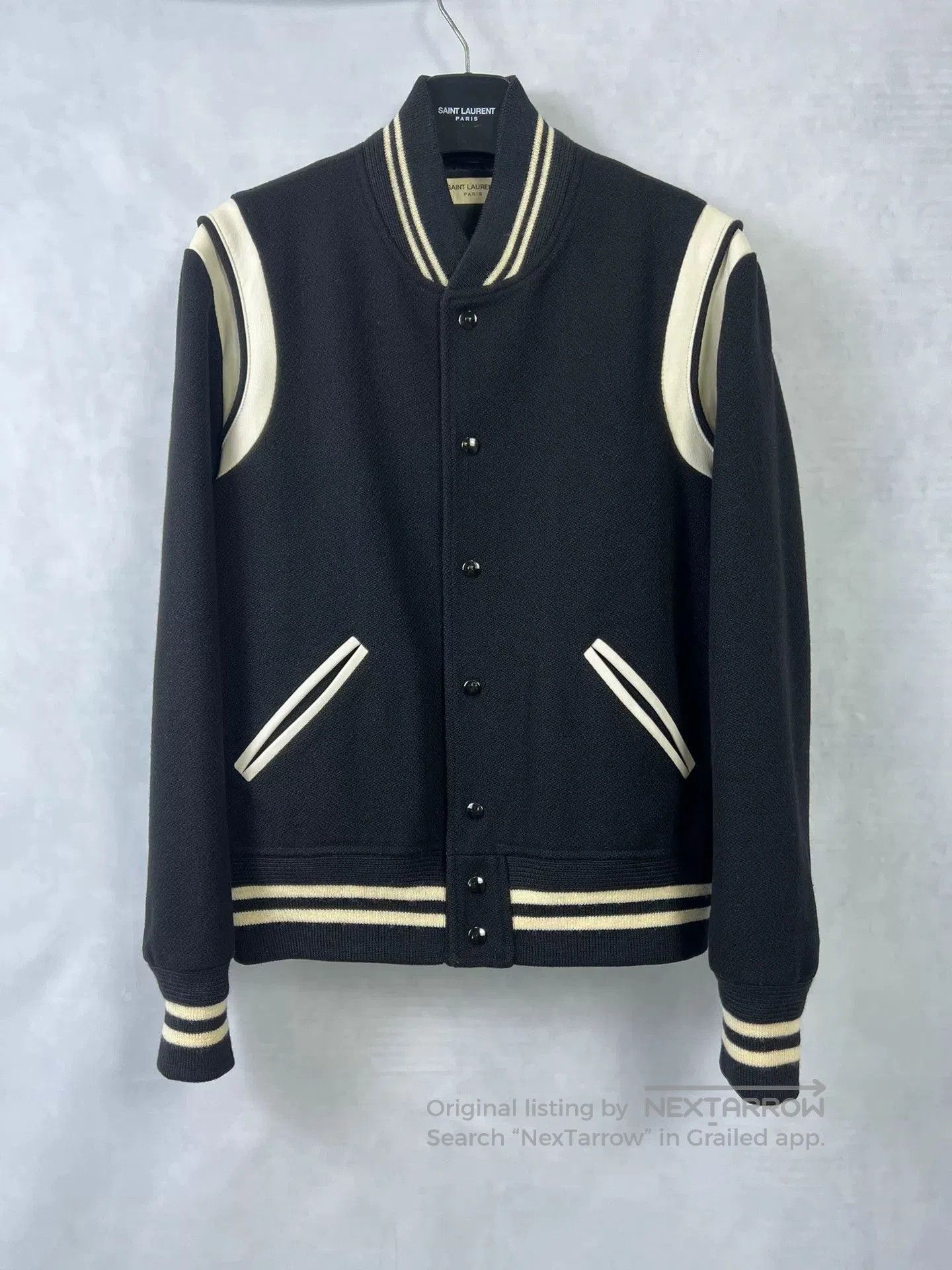 Saint Laurent SLP13FW Vintage Baseball Jacket.