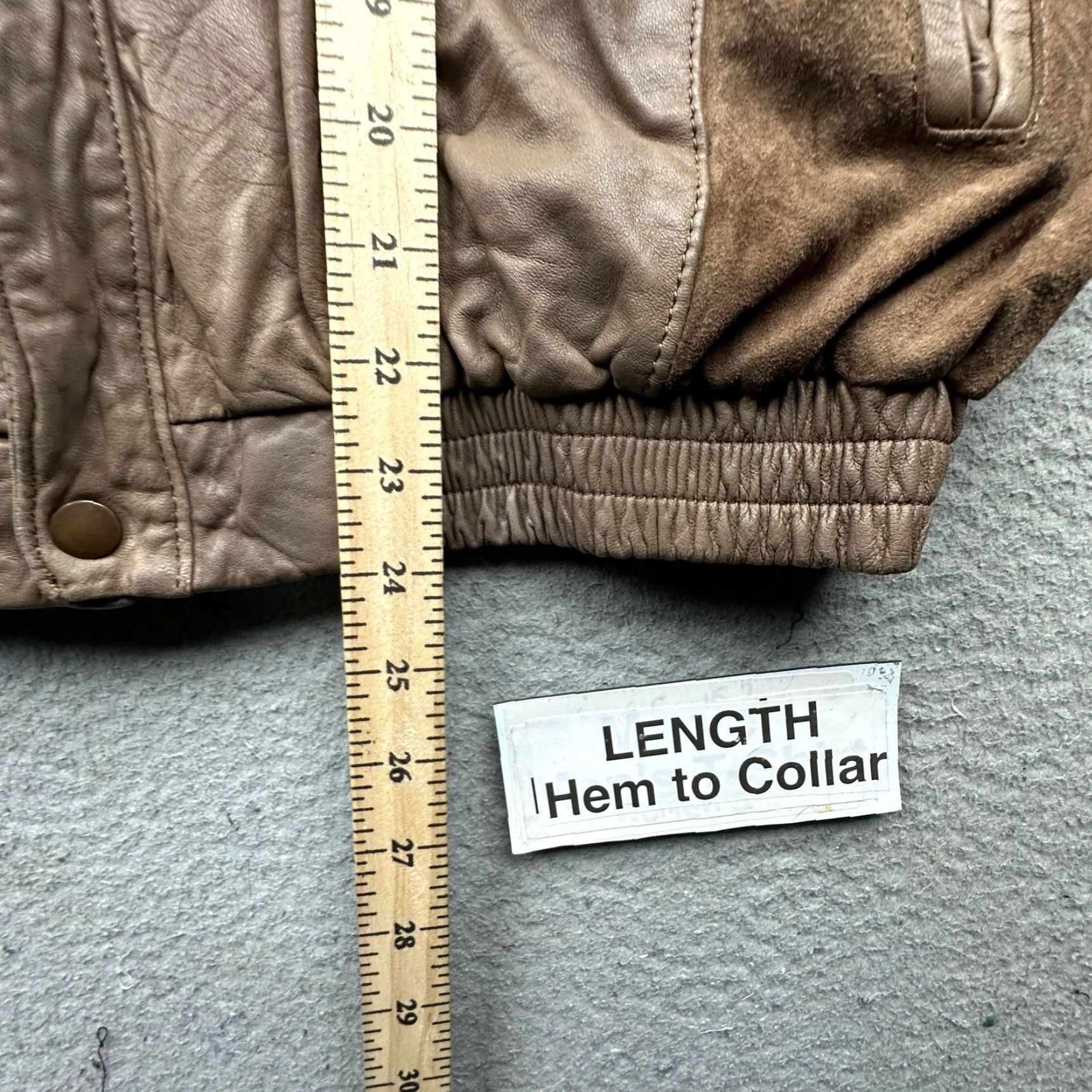 Vintage VINTAGE Cortefiel De Espana Leather Bomber Jacket Mens 42 Large Lined Zip Brown Bomber Jacket Mens L Brown Leather Zip 50in Chest Mens Vintage -Mens- Size US L / EU 52-54 / 3 - 4 Thumbnail