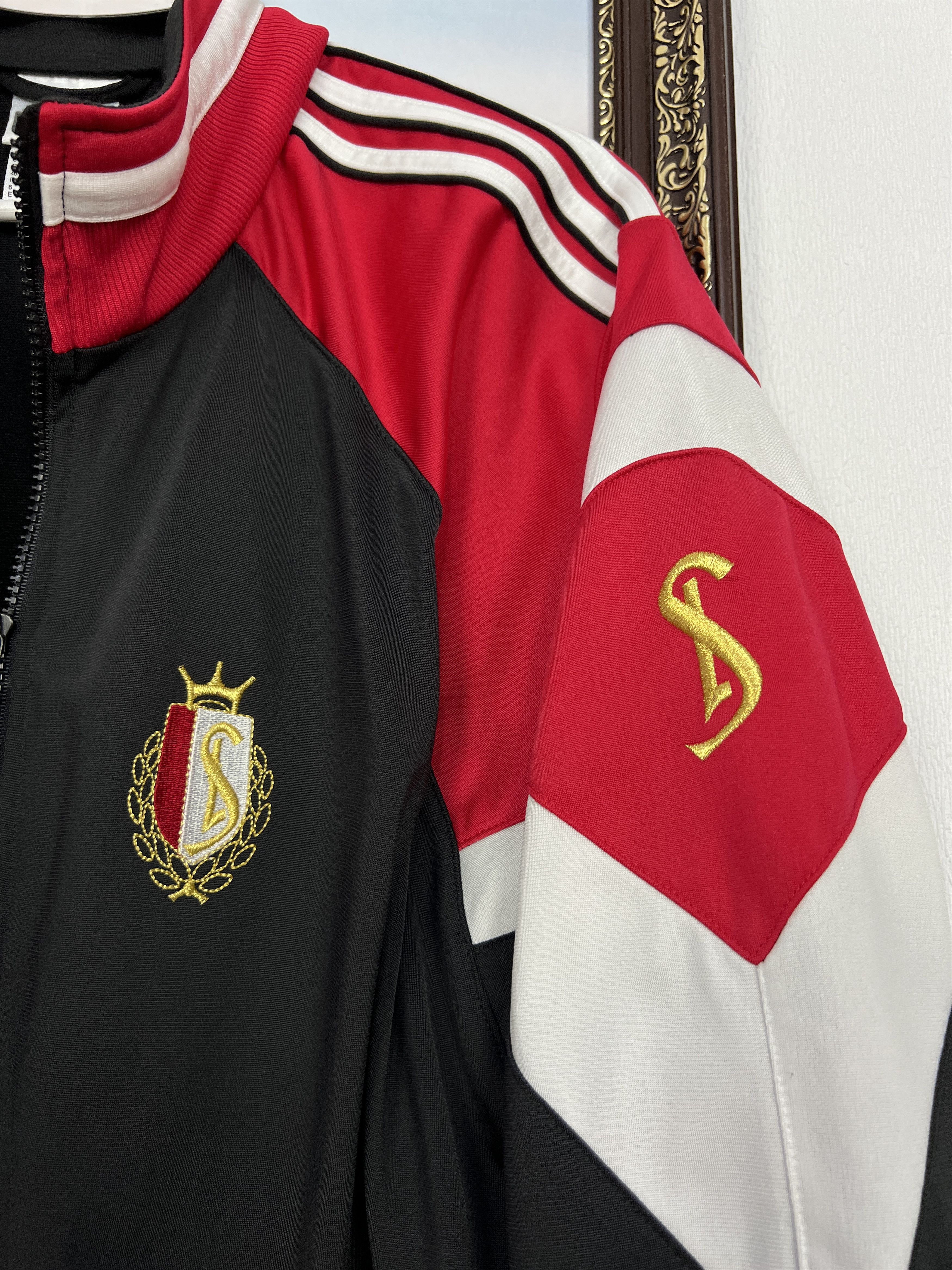 Adidas Vintage 90's Adidas Standard Liege Football Jacket Soccer Size US M / EU 48-50 / 2 - 4 Thumbnail