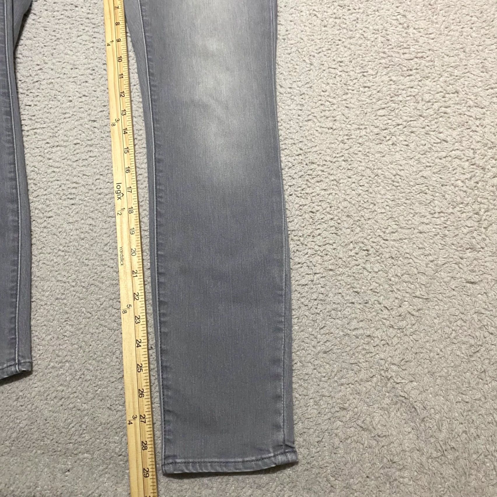 Athleta Athleta Jeans Womens Skinny Mid Rise Inseam 29" Gray Size 6 Denim Cotton Polyester Spandex Regular 28" Waist 8.5-10.5 in Size 28" / US 6 / IT 42 - 3 Thumbnail