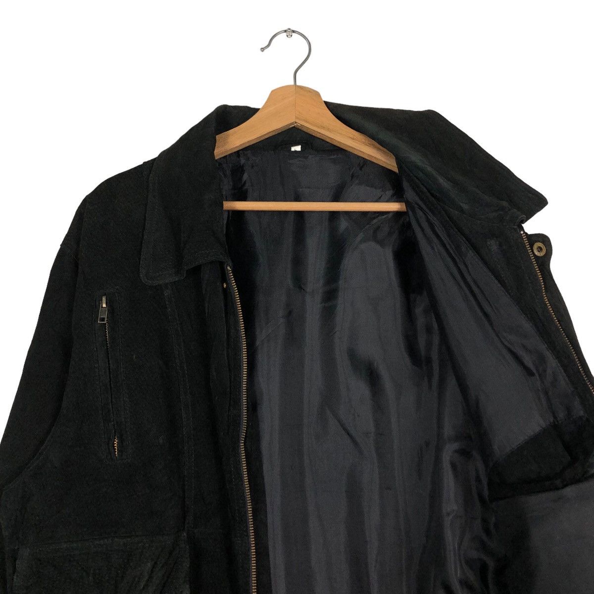 Issey Miyake 🔥Vintage Fly Genuine Leather Jacket Biker Issey Miyake Size US L / EU 52-54 / 3 - 12 Thumbnail