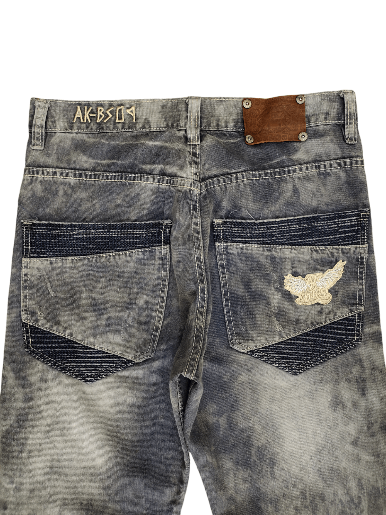 Akademiks Baggy Jeans Akedamiks Acid Wash Denim Loose Leg Y2k Jnco Size US 32 / EU 48 - 11 Thumbnail